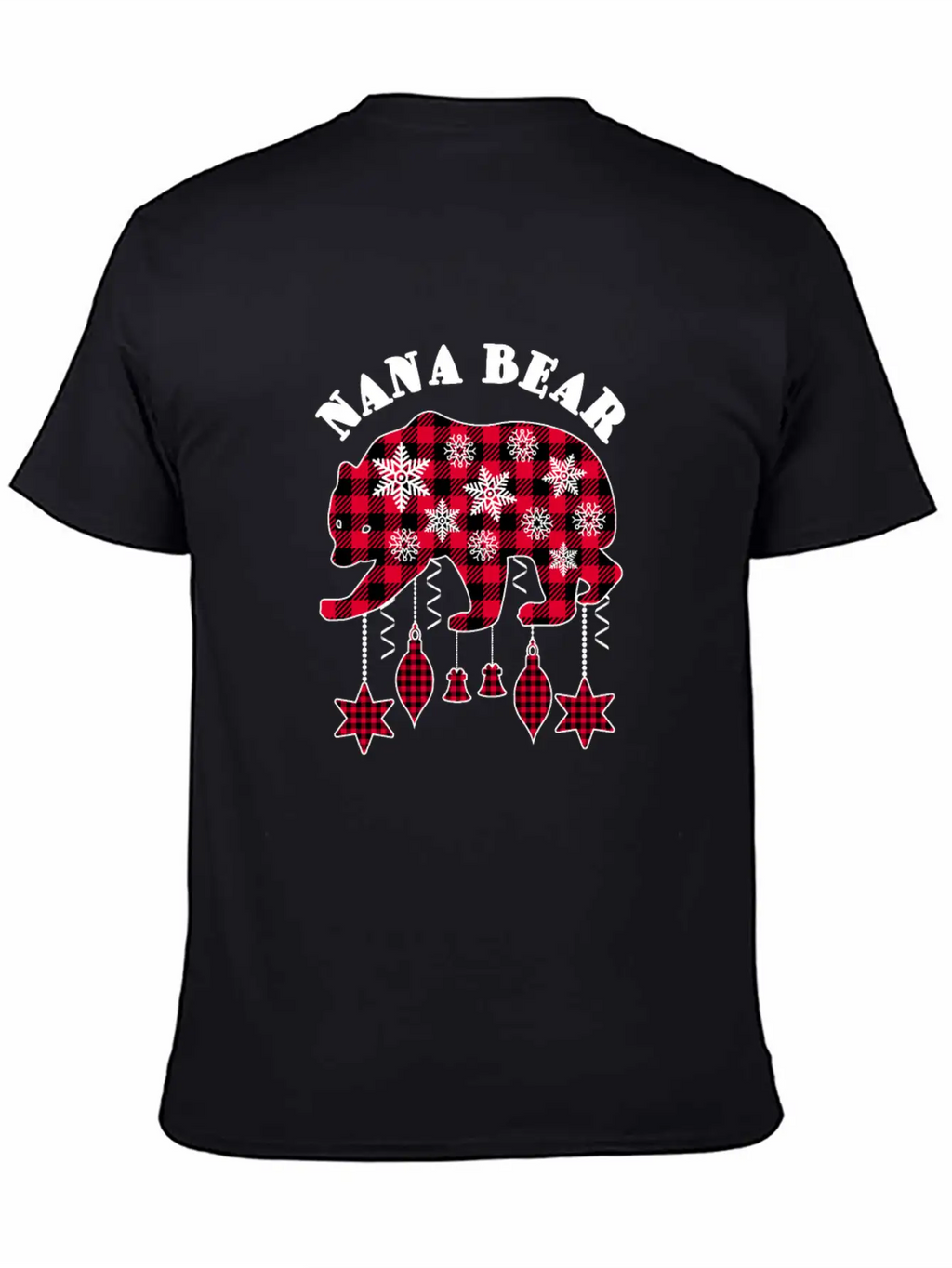 Nana Bear Matching Pajama Family Red Plaid Buffalo Modern Fit Casual T-Shirt – Clean And Versatile Design