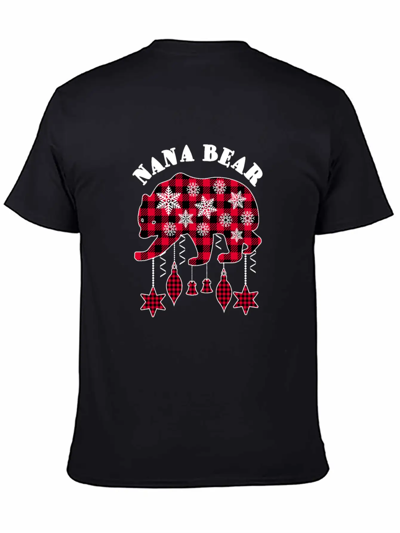 Nana Bear Matching Pajama Family Red Plaid Buffalo Modern Fit Casual T-Shirt – Clean And Versatile Design