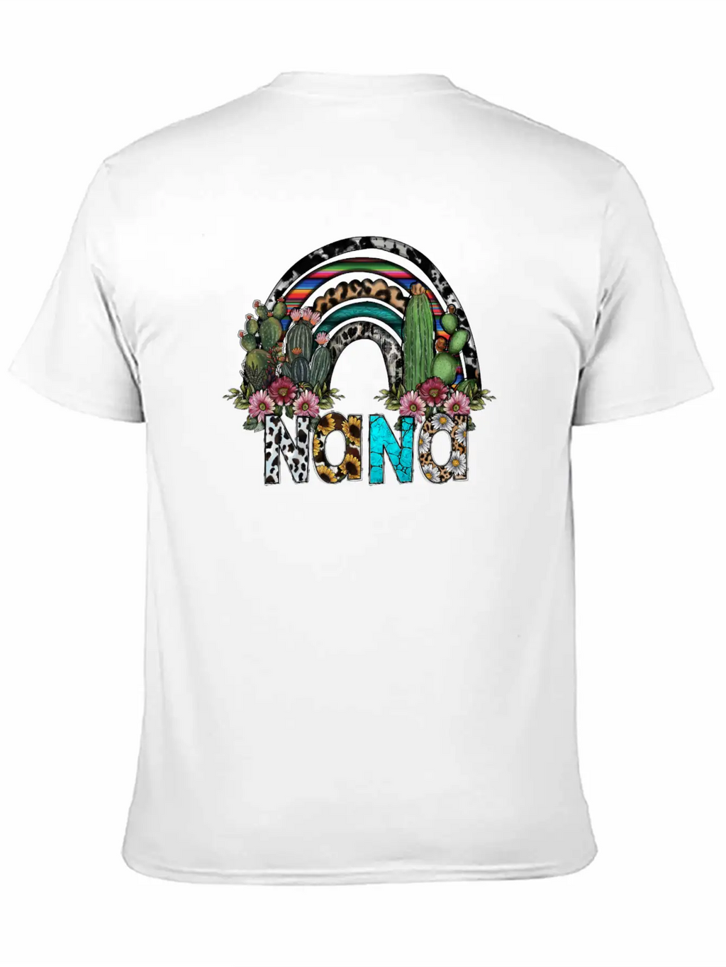 Nana Rainbow Breathable Graphic T-Shirt – Perfect For Casual Days