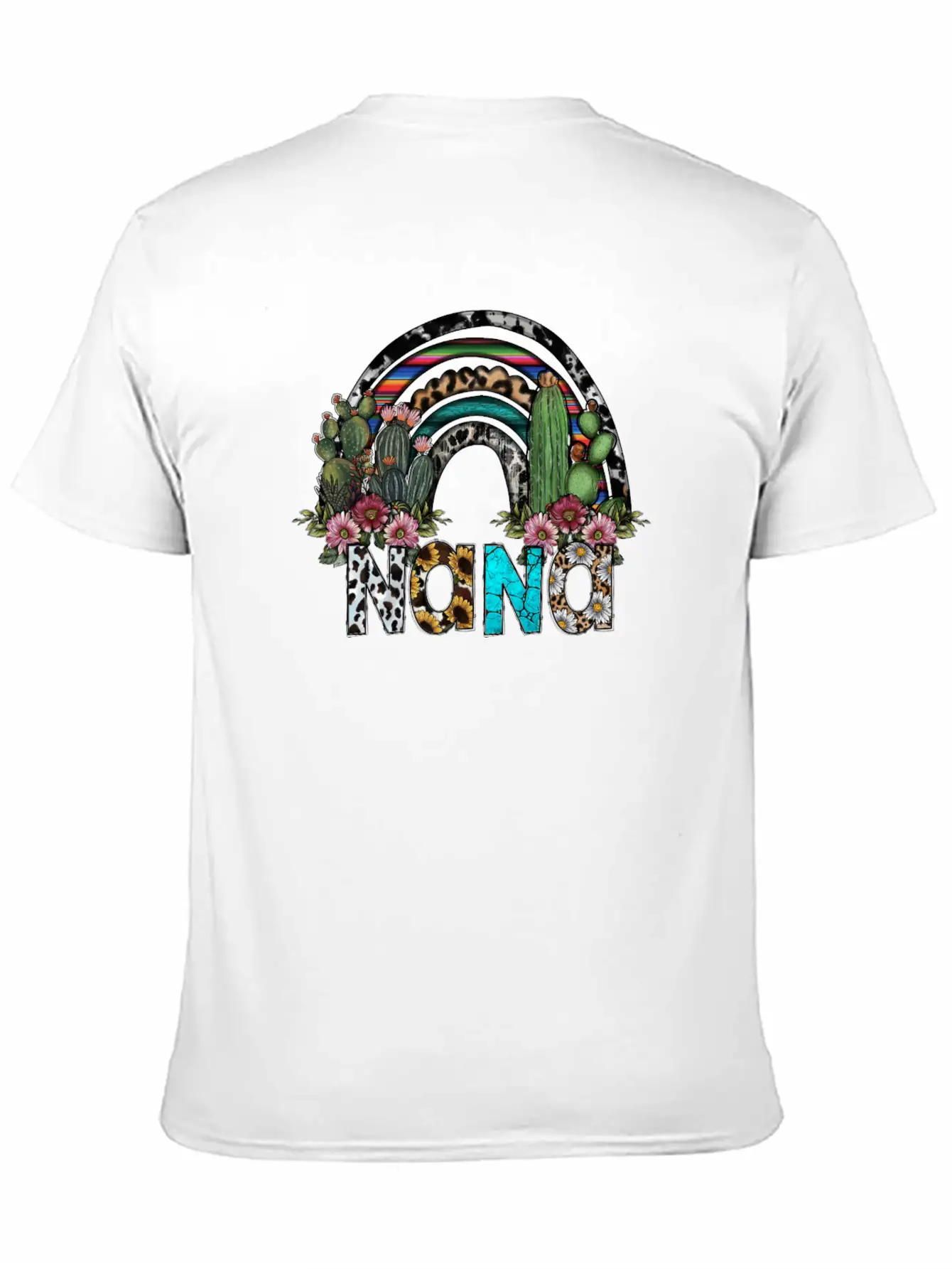 Nana Rainbow Breathable Graphic T-Shirt – Perfect For Casual Days
