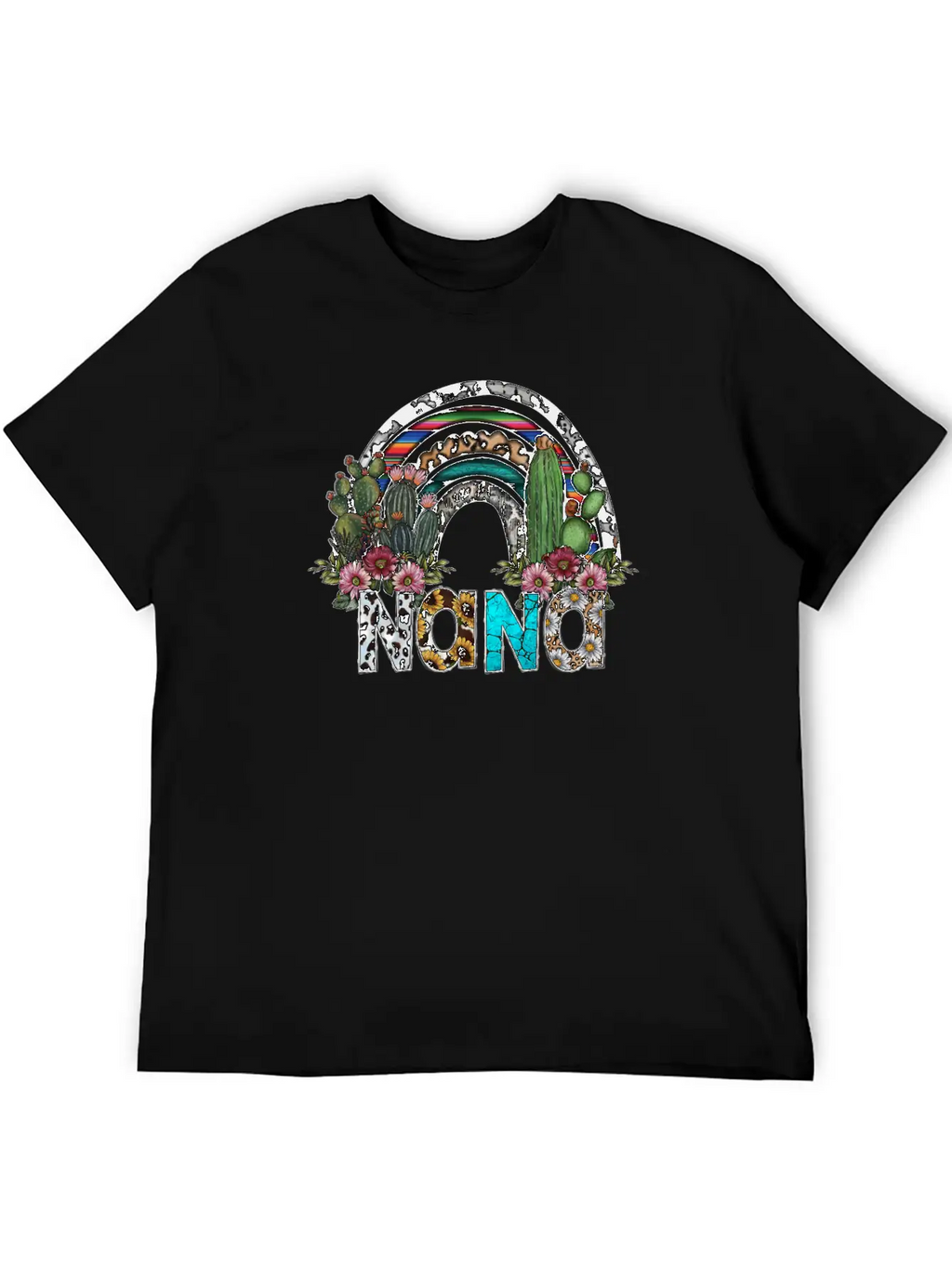Nana Rainbow Breathable Graphic T-Shirt – Perfect For Casual Days