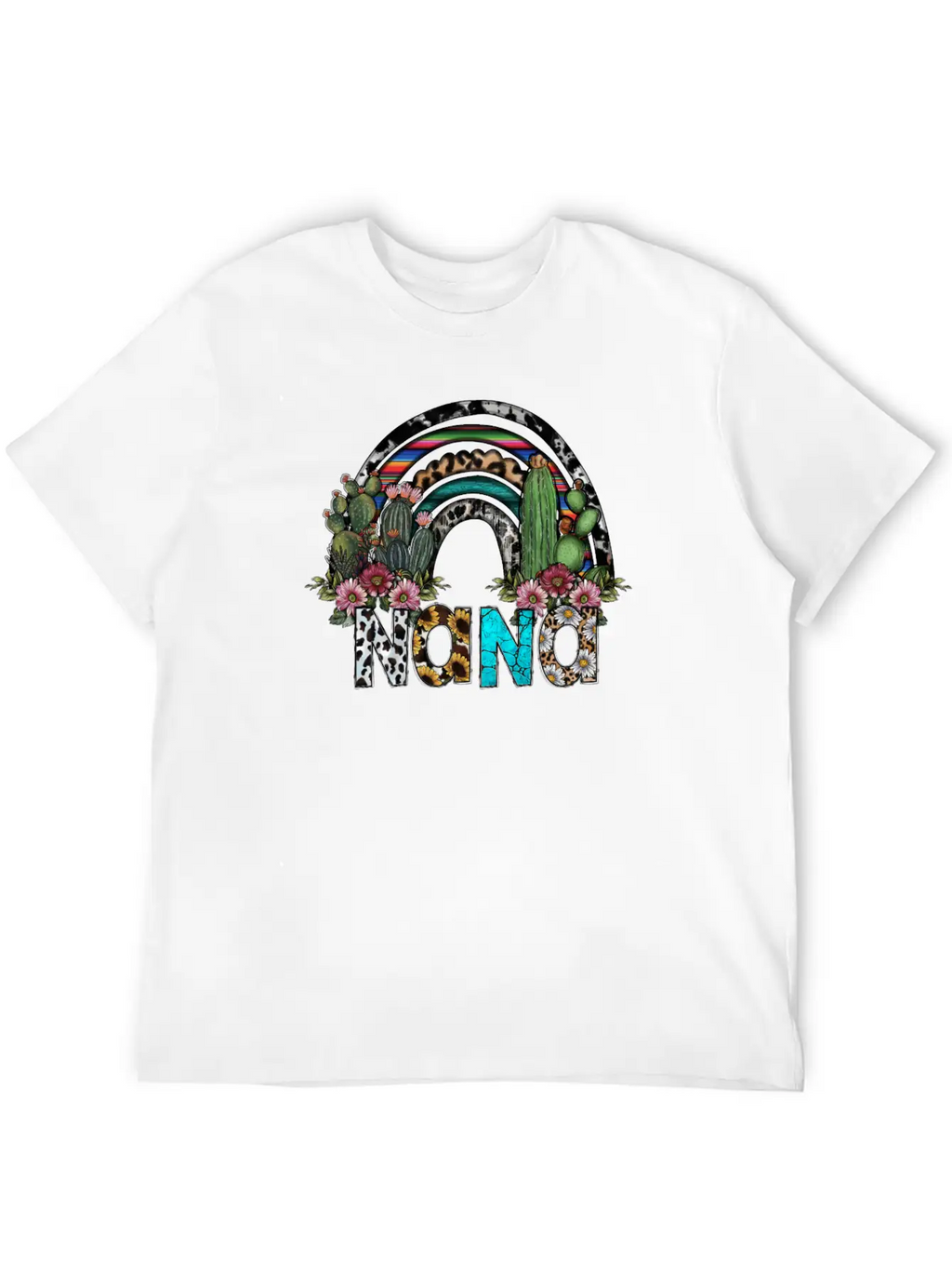 Nana Rainbow Breathable Graphic T-Shirt – Perfect For Casual Days