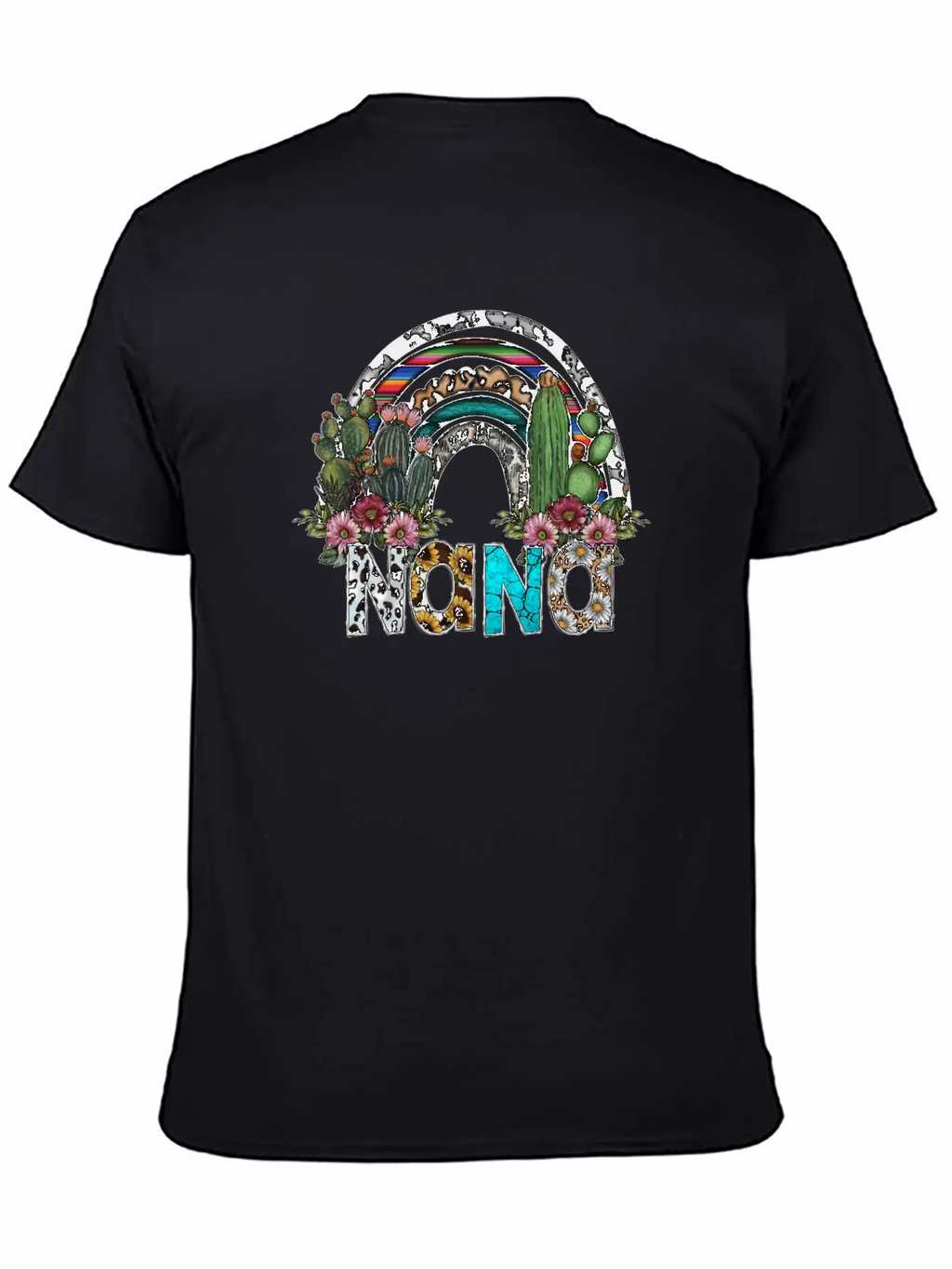 Nana Rainbow Breathable Graphic T-Shirt – Perfect For Casual Days