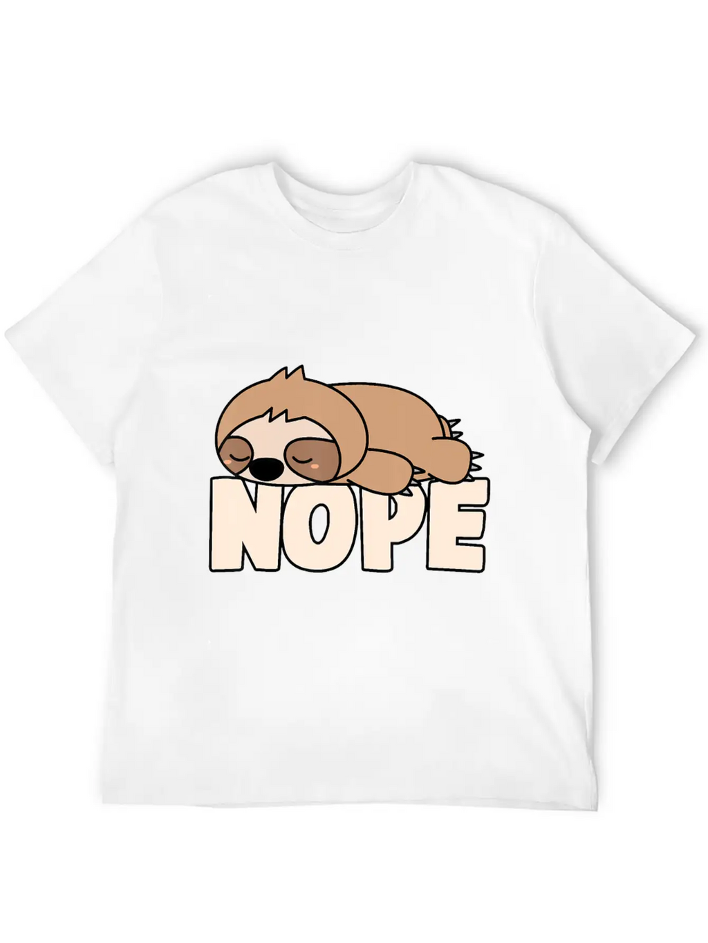 Napping Sloth Nope Lazy Sloths Pets Fan Sloth Lazy Breathable Graphic T-Shirt – Perfect For Casual Days
