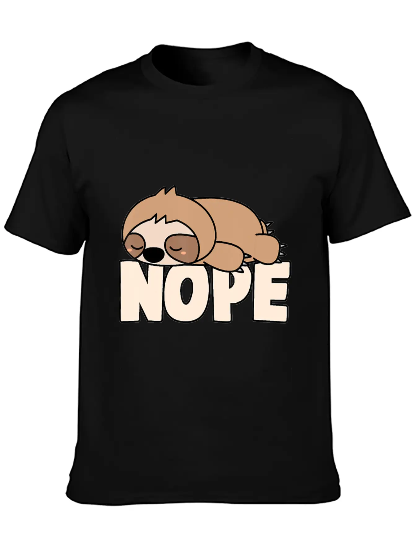 Napping Sloth Nope Lazy Sloths Pets Fan Sloth Lazy Breathable Graphic T-Shirt – Perfect For Casual Days