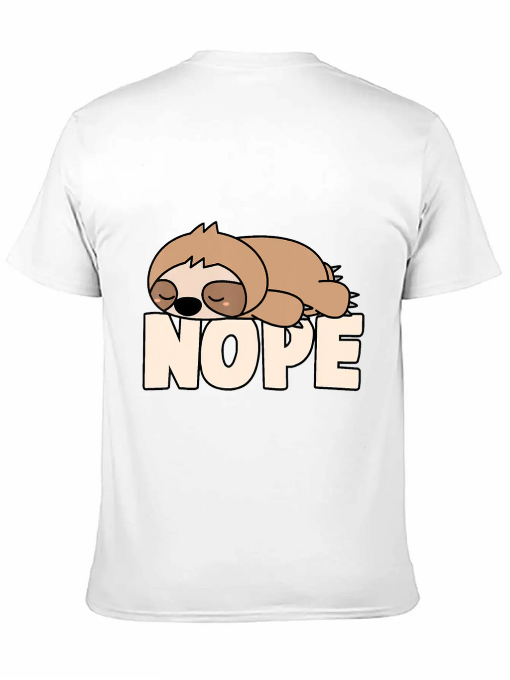 Napping Sloth Nope Lazy Sloths Pets Fan Sloth Lazy Breathable Graphic T-Shirt – Perfect For Casual Days