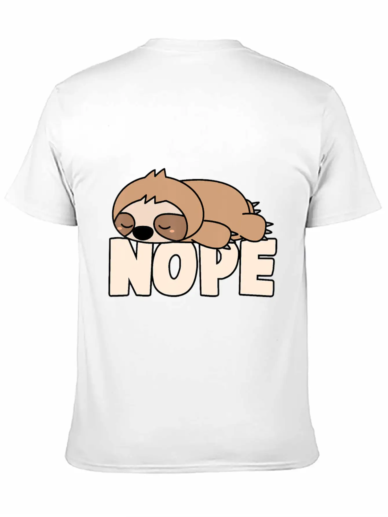 Napping Sloth Nope Lazy Sloths Pets Fan Sloth Lazy Breathable Graphic T-Shirt – Perfect For Casual Days