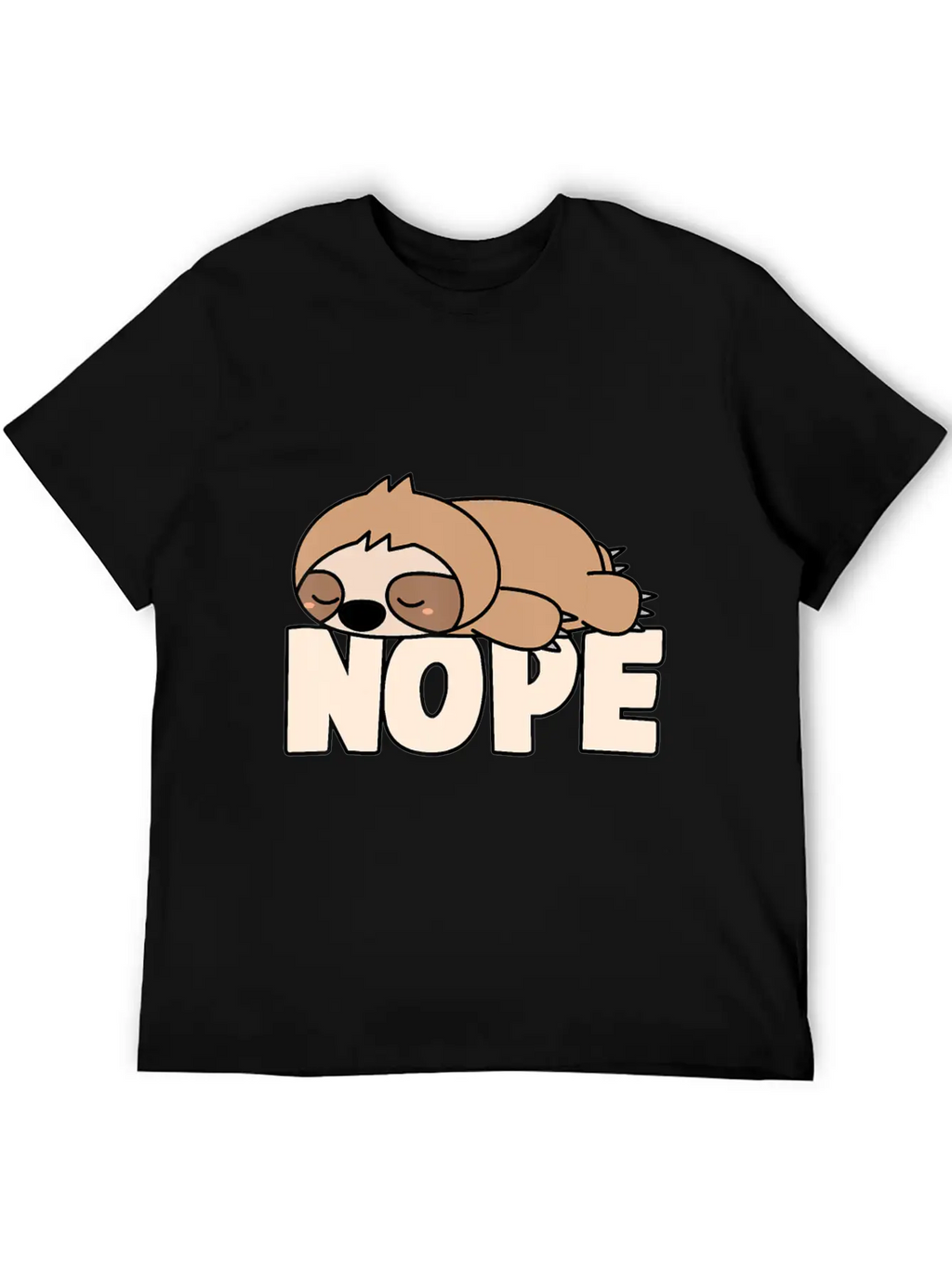 Napping Sloth Nope Lazy Sloths Pets Fan Sloth Lazy Breathable Graphic T-Shirt – Perfect For Casual Days