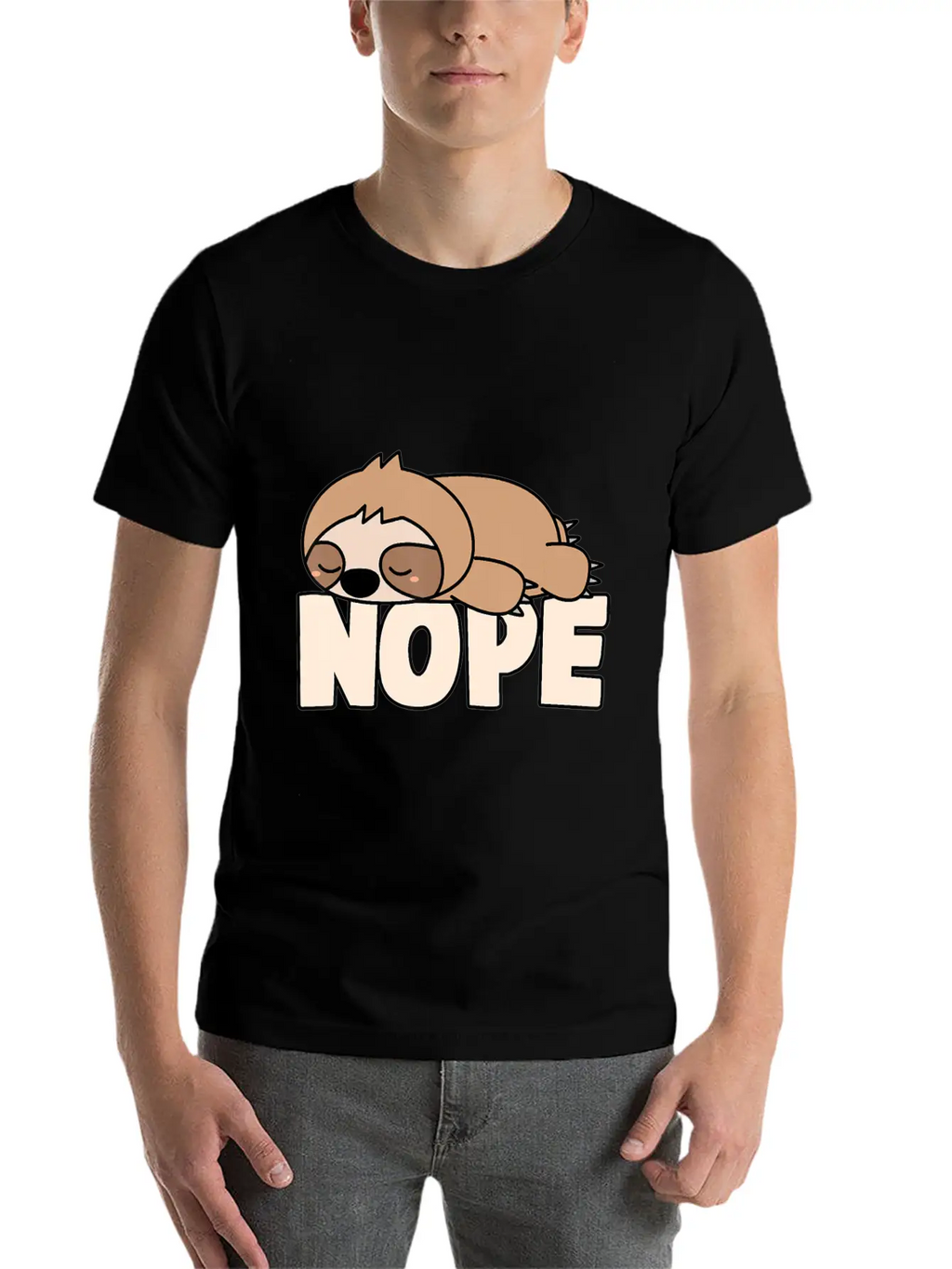 Napping Sloth Nope Lazy Sloths Pets Fan Sloth Lazy Breathable Graphic T-Shirt – Perfect For Casual Days