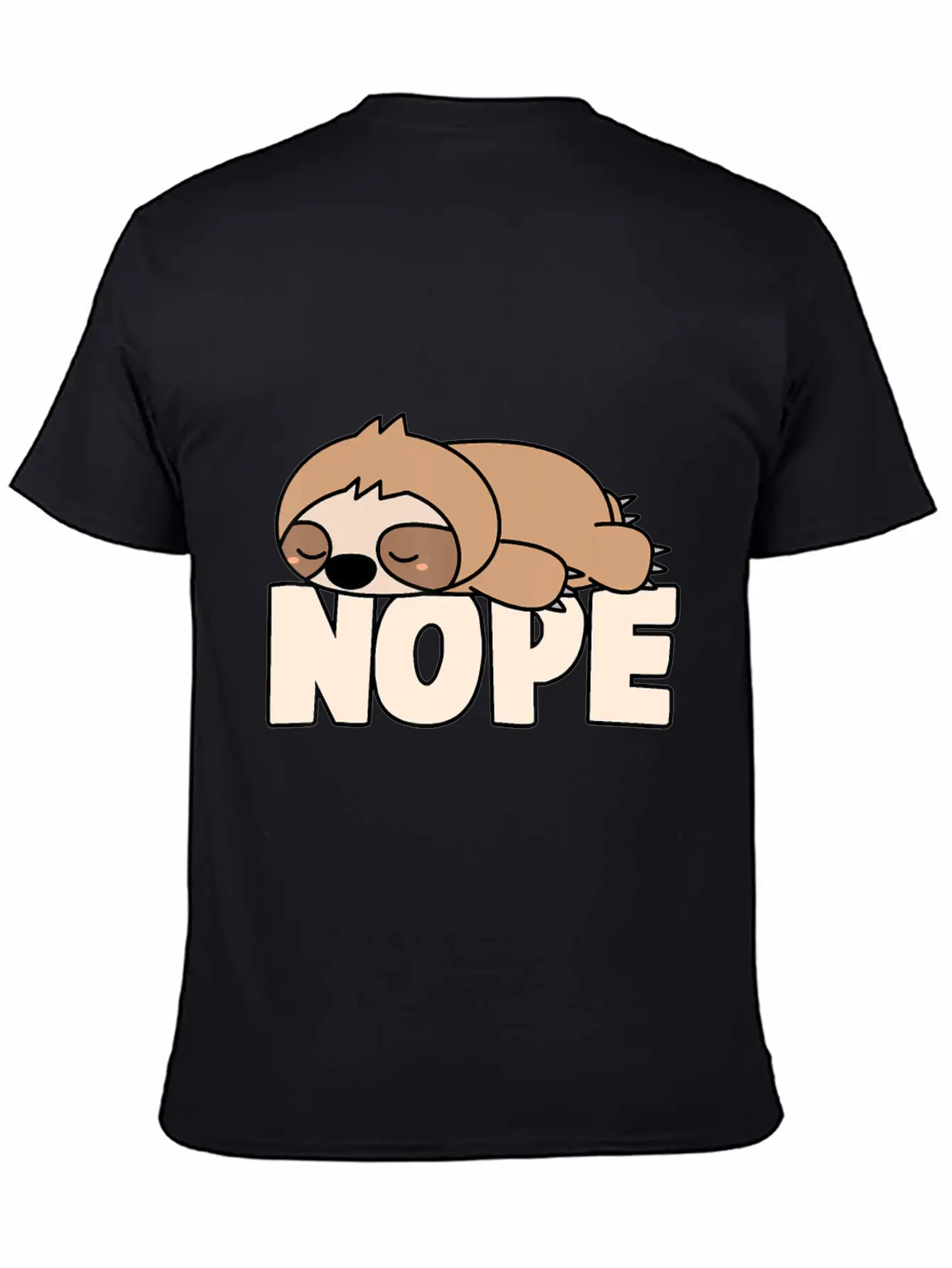 Napping Sloth Nope Lazy Sloths Pets Fan Sloth Lazy Breathable Graphic T-Shirt – Perfect For Casual Days