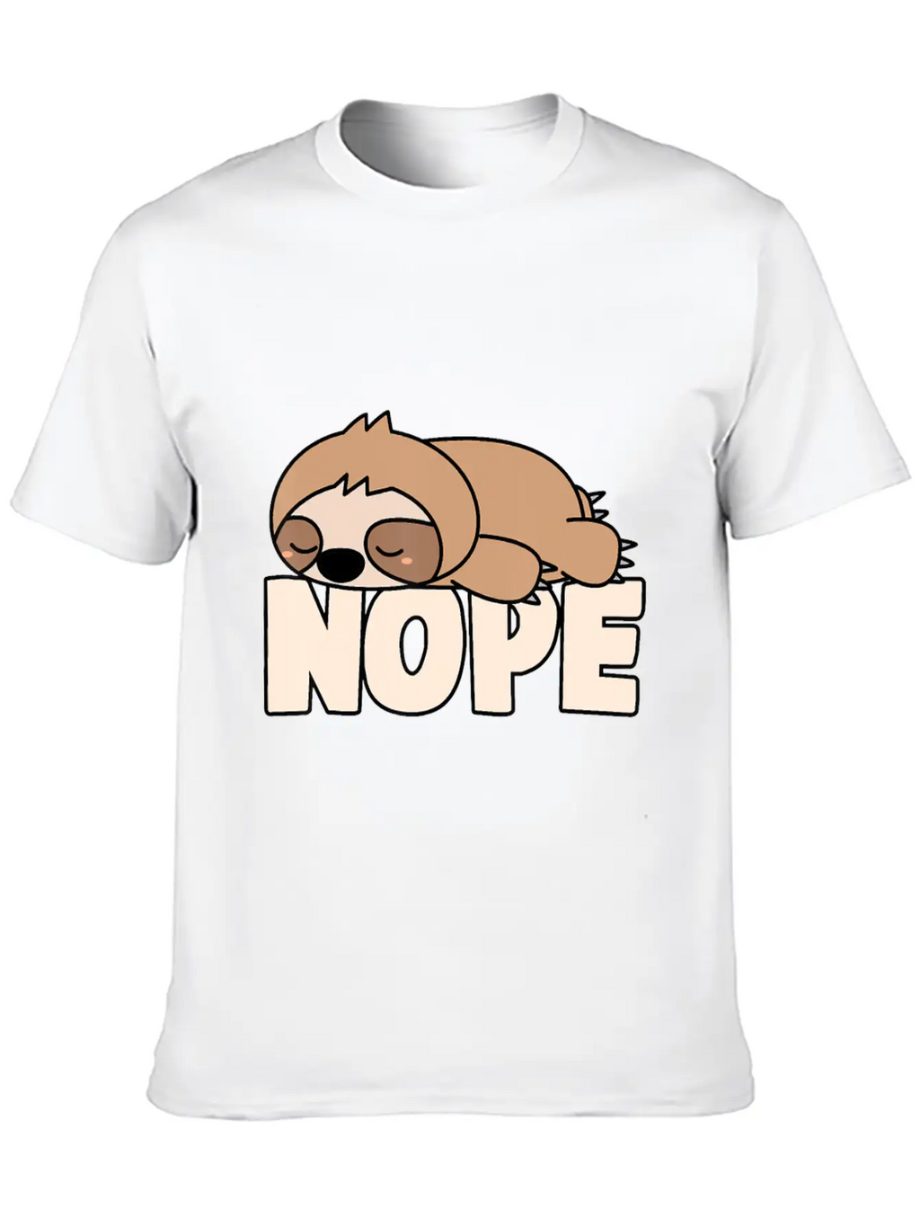 Napping Sloth Nope Lazy Sloths Pets Fan Sloth Lazy Breathable Graphic T-Shirt – Perfect For Casual Days