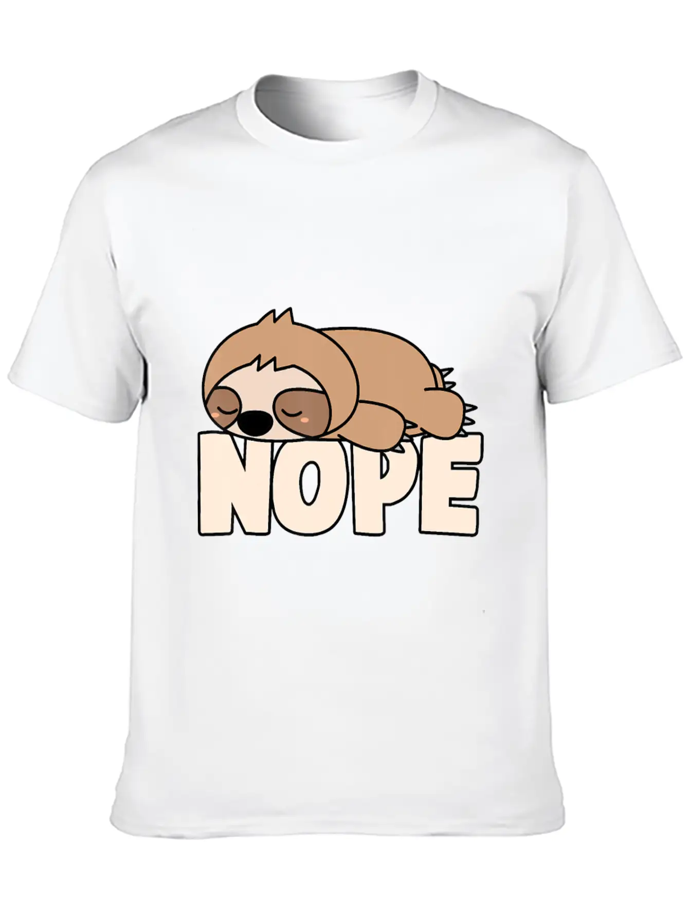 Napping Sloth Nope Lazy Sloths Pets Fan Sloth Lazy Breathable Graphic T-Shirt – Perfect For Casual Days