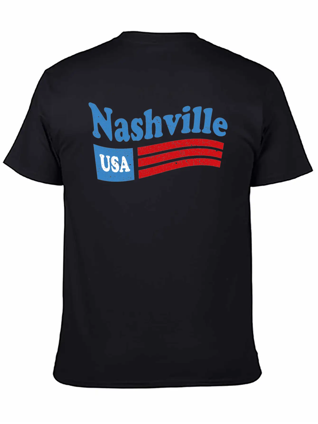 Nashville, Tennessee Red White & Blue USA Classic Cotton Tee – Unisex Comfort For Any Season