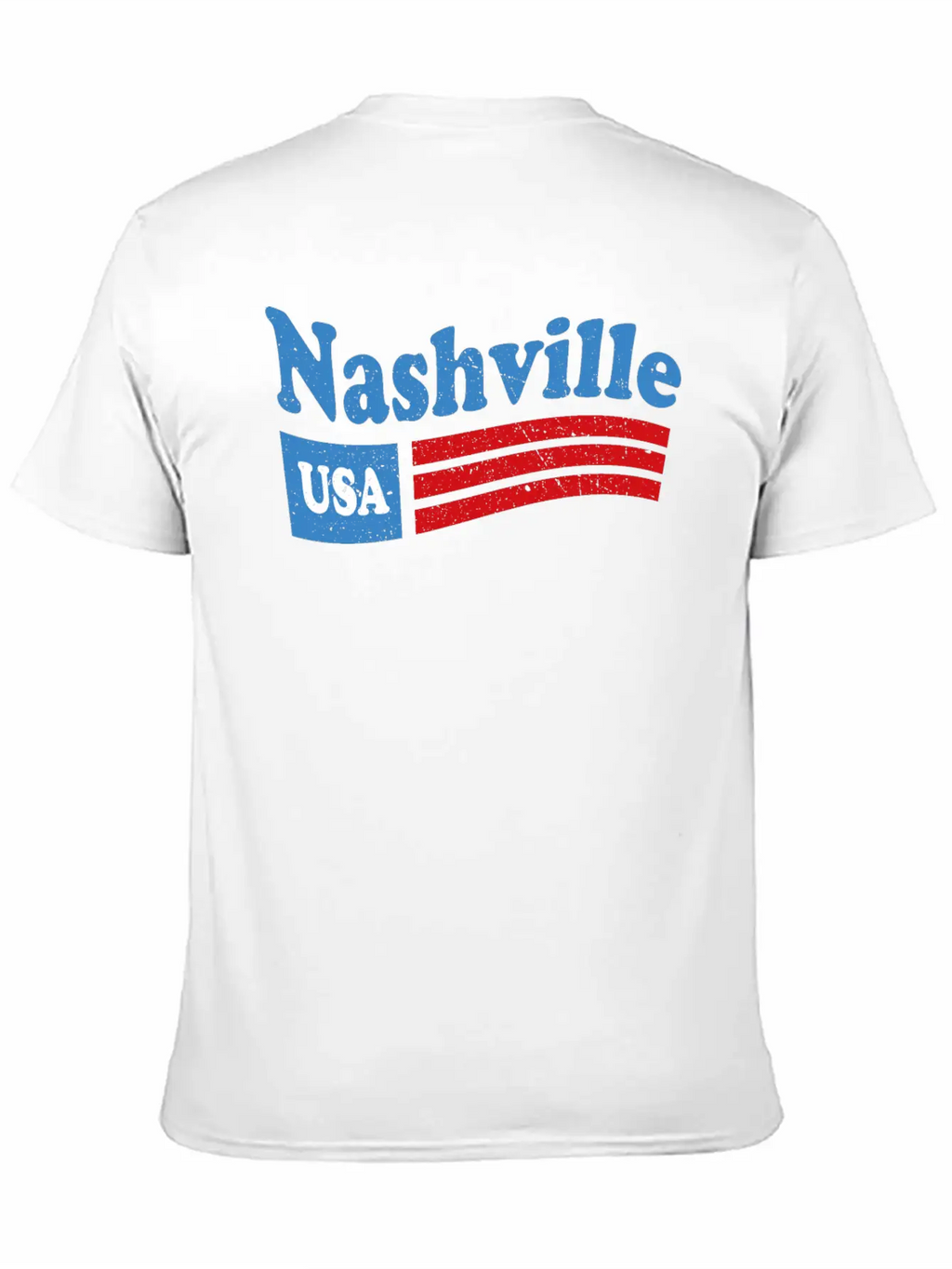 Nashville, Tennessee Red White & Blue USA Classic Cotton Tee – Unisex Comfort For Any Season