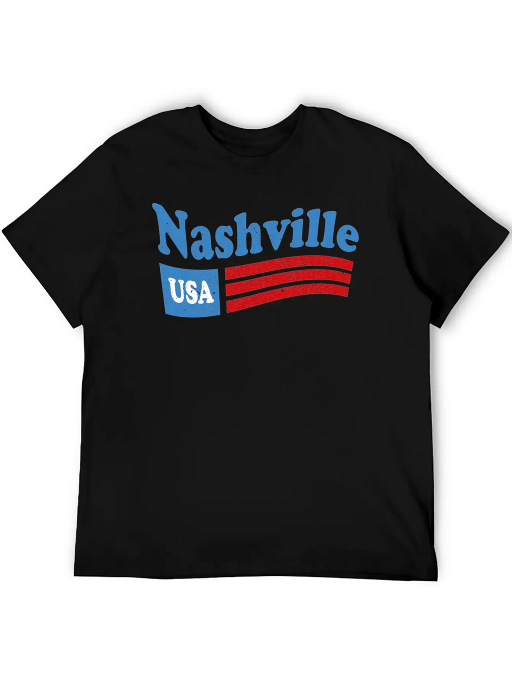 Nashville, Tennessee Red White & Blue USA Classic Cotton Tee – Unisex Comfort For Any Season