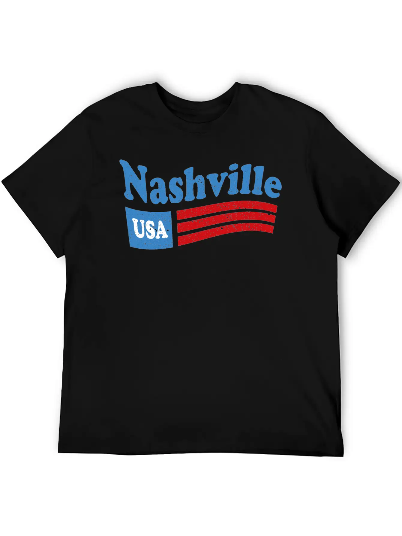 Nashville, Tennessee Red White & Blue USA Classic Cotton Tee – Unisex Comfort For Any Season