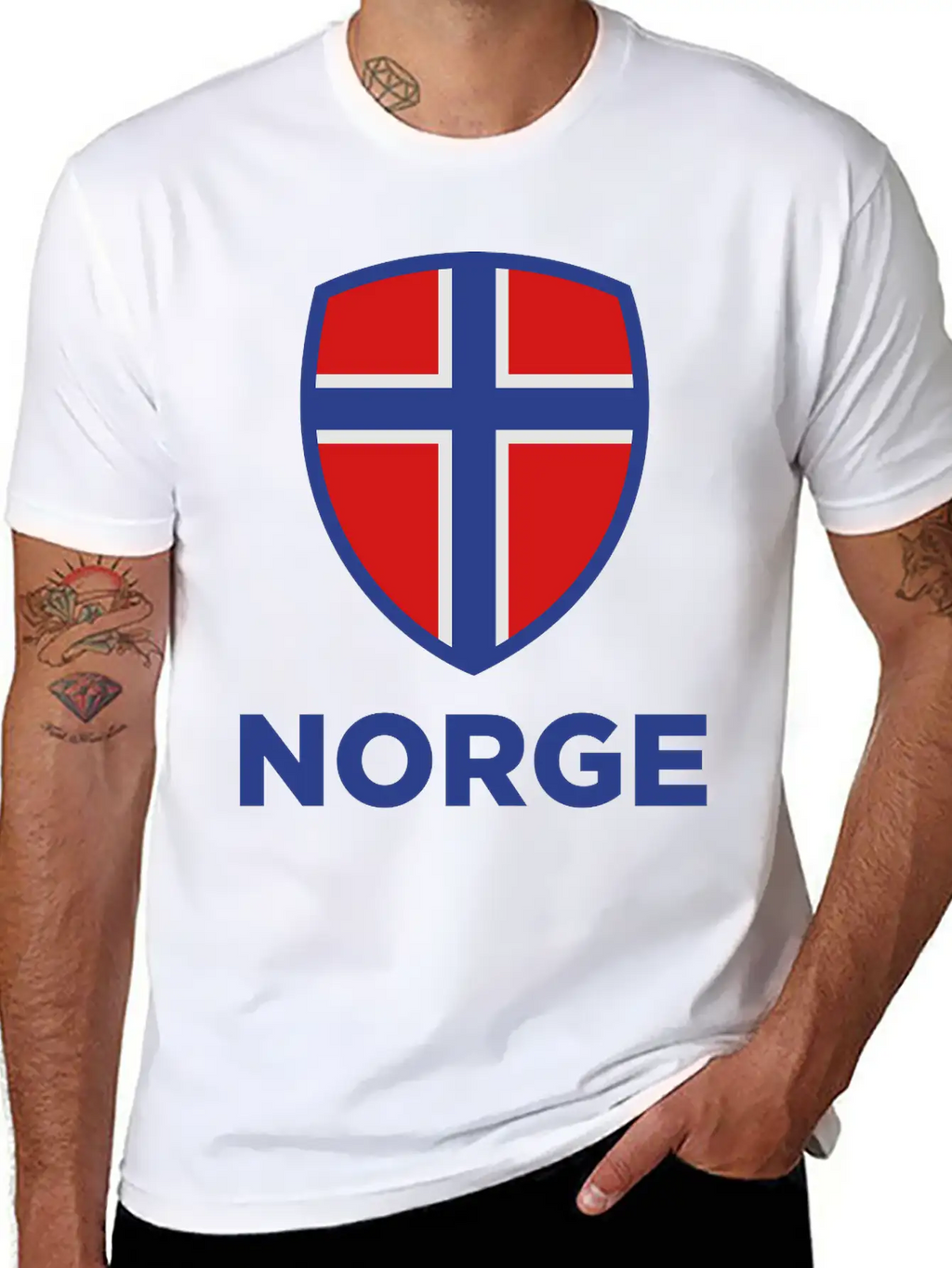 National Flag Of Norway Stylish Everyday T-Shirt – Unisex Basic Cotton Tee