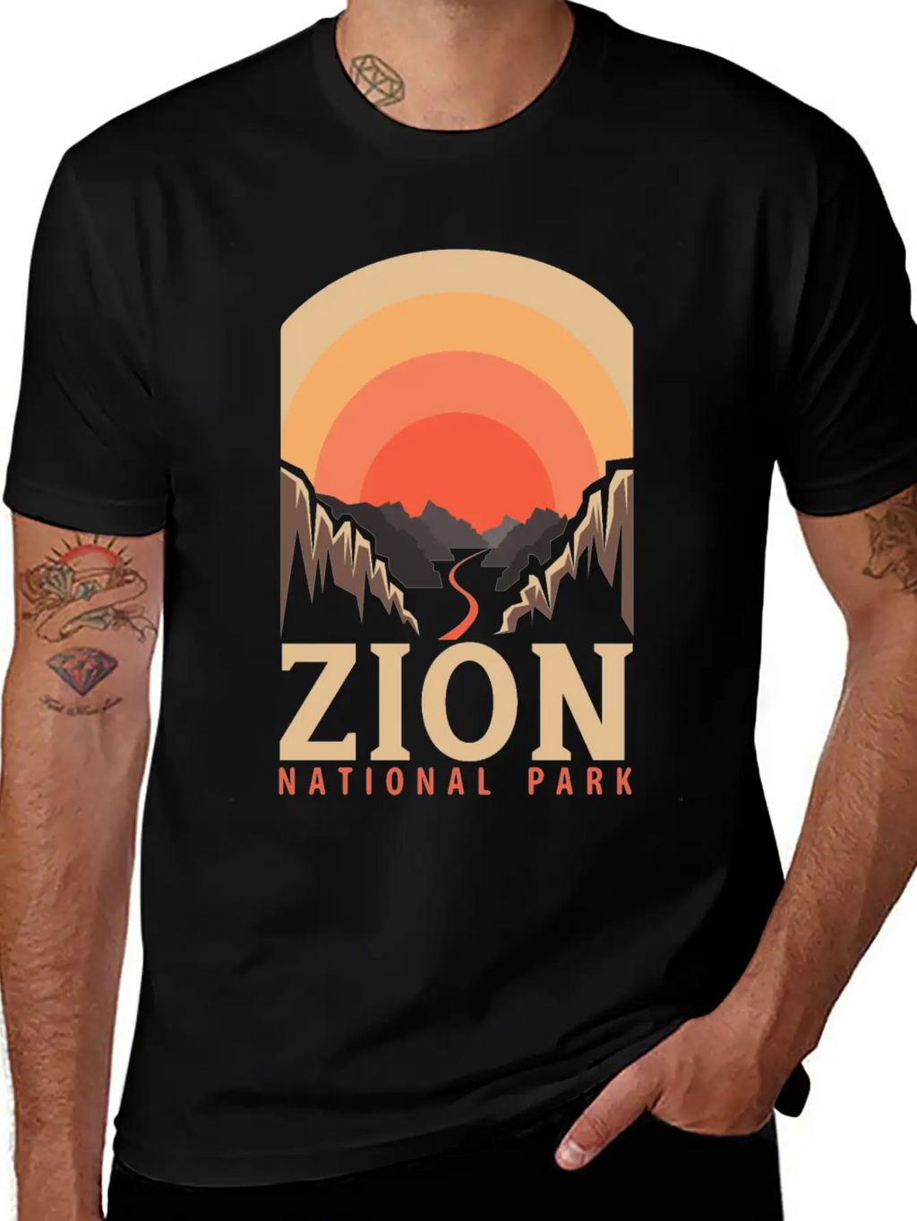 National Park Outdoor Mountain Wildlife Adventure Relaxed Everyday Tee – Lightweight And Durable Cotton
