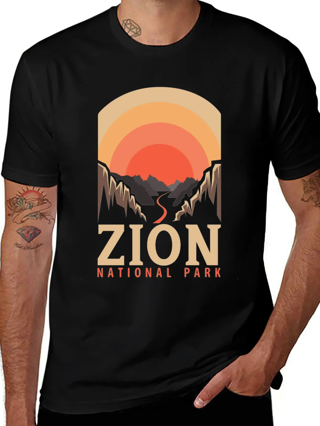 National Park Outdoor Mountain Wildlife Adventure Relaxed Everyday Tee – Lightweight And Durable Cotton