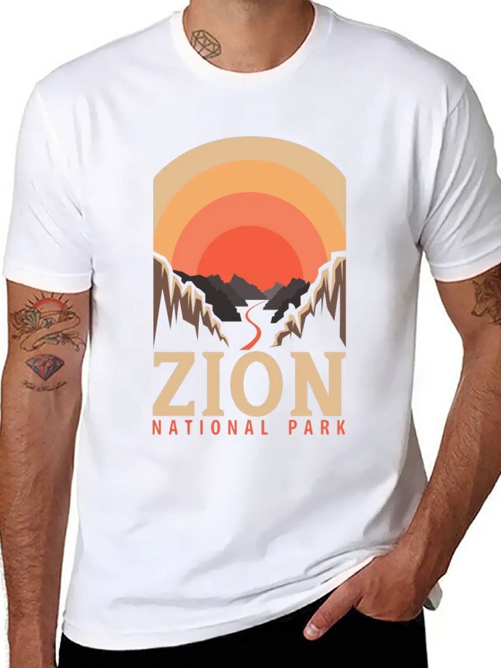 National Park Outdoor Mountain Wildlife Adventure Relaxed Everyday Tee – Lightweight And Durable Cotton