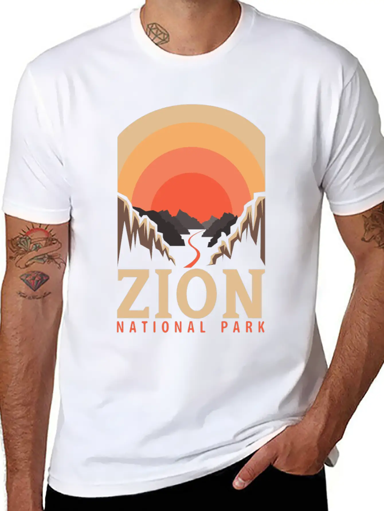 National Park Outdoor Mountain Wildlife Adventure Relaxed Everyday Tee – Lightweight And Durable Cotton