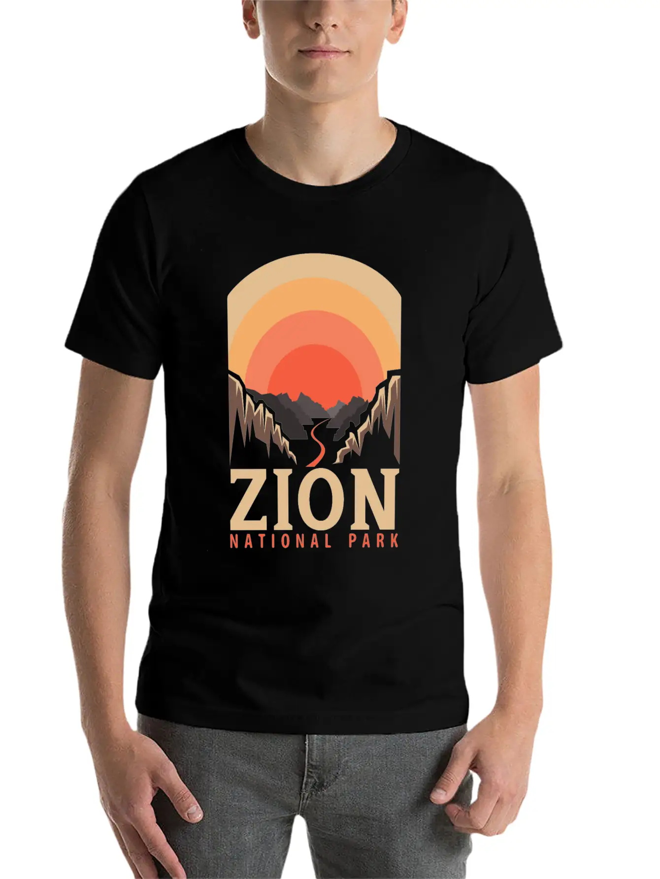 National Park Outdoor Mountain Wildlife Adventure Relaxed Everyday Tee – Lightweight And Durable Cotton
