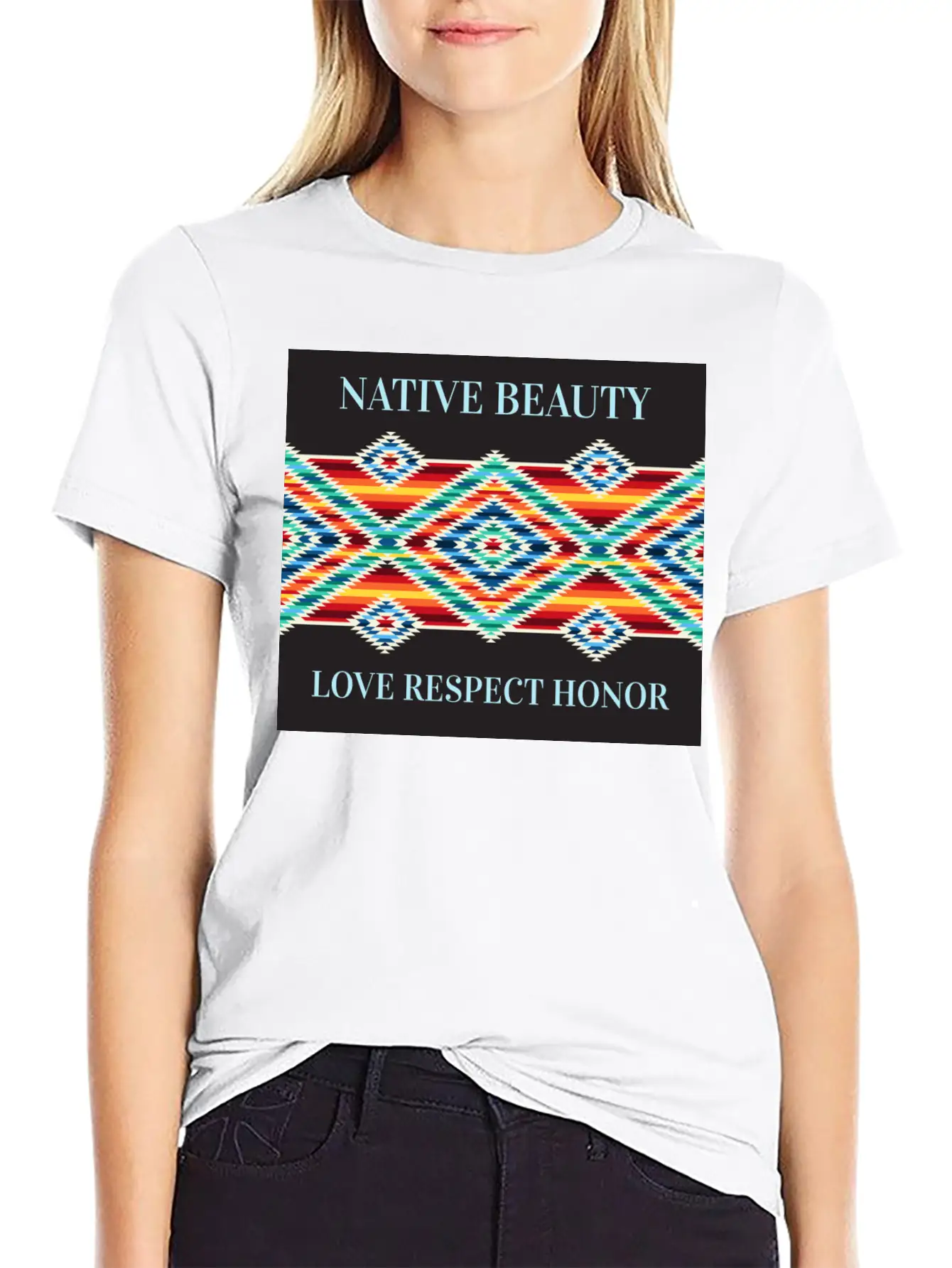 Native Beauty Breathable Graphic T-Shirt – Perfect For Casual Days