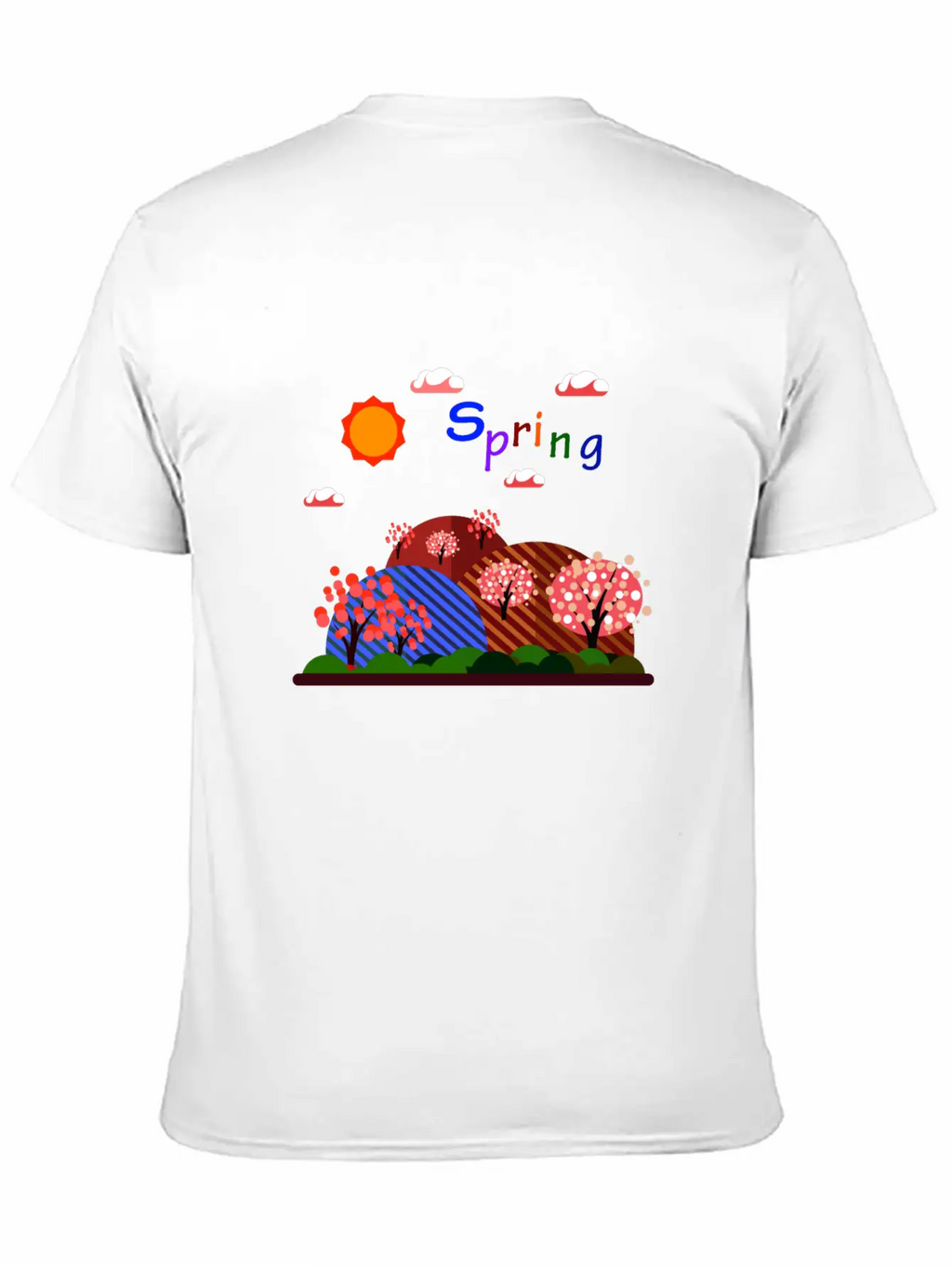 Natural Spring Basic Graphic T-Shirt – Daily Comfort In Soft Cotton
