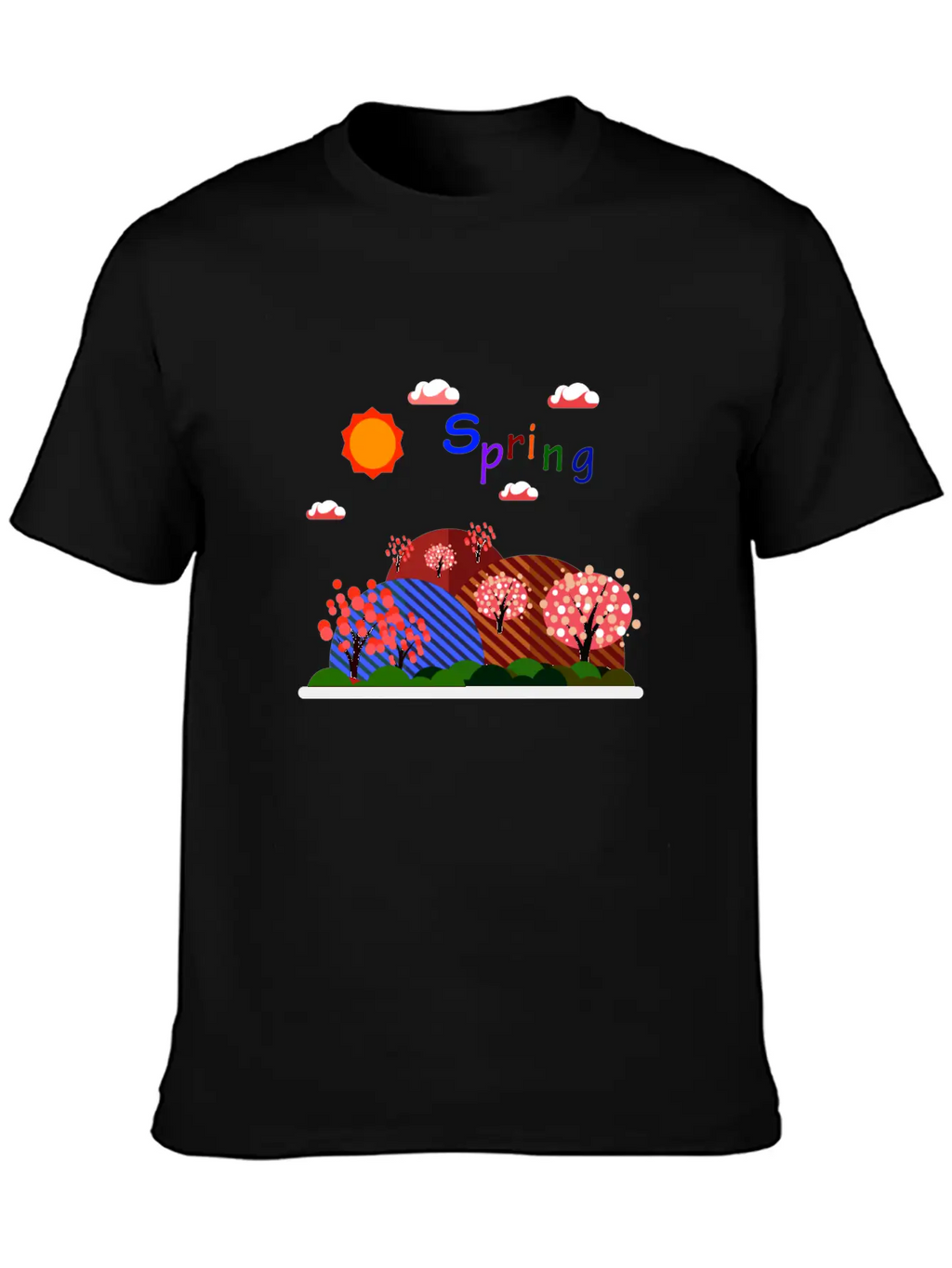 Natural Spring Basic Graphic T-Shirt – Daily Comfort In Soft Cotton