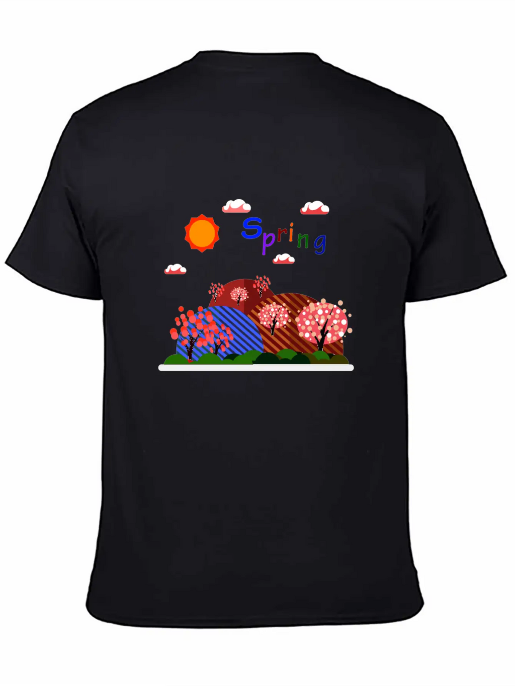 Natural Spring Basic Graphic T-Shirt – Daily Comfort In Soft Cotton