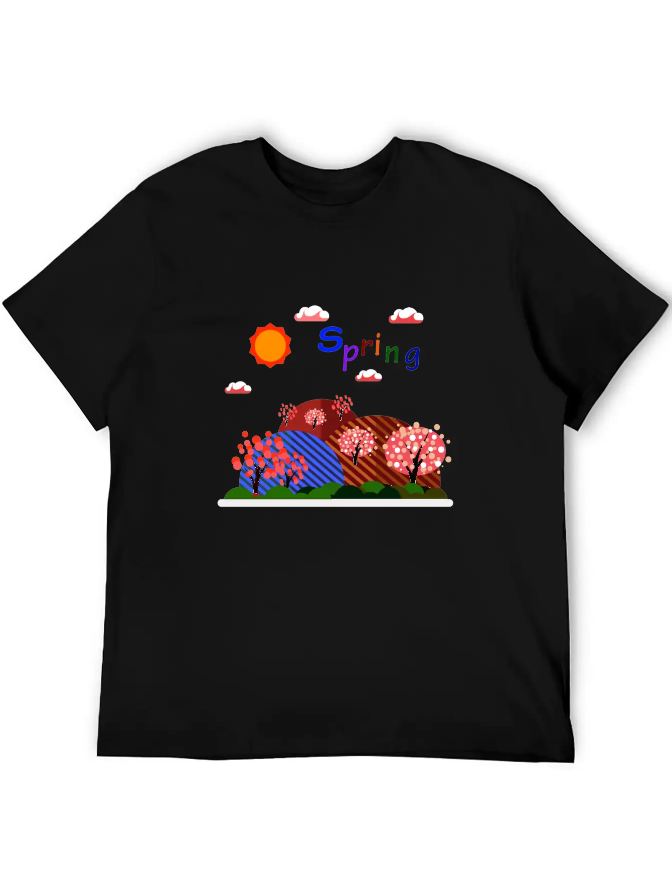 Natural Spring Basic Graphic T-Shirt – Daily Comfort In Soft Cotton