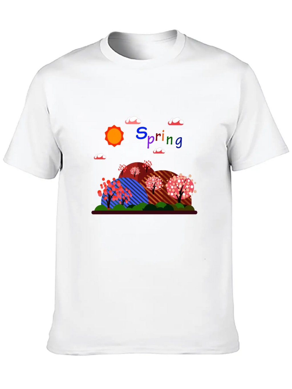 Natural Spring Basic Graphic T-Shirt – Daily Comfort In Soft Cotton