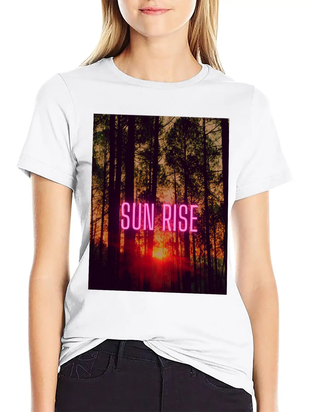Natural Sun Rise Essential Cotton Tee For Daily Outfits – Unisex Style