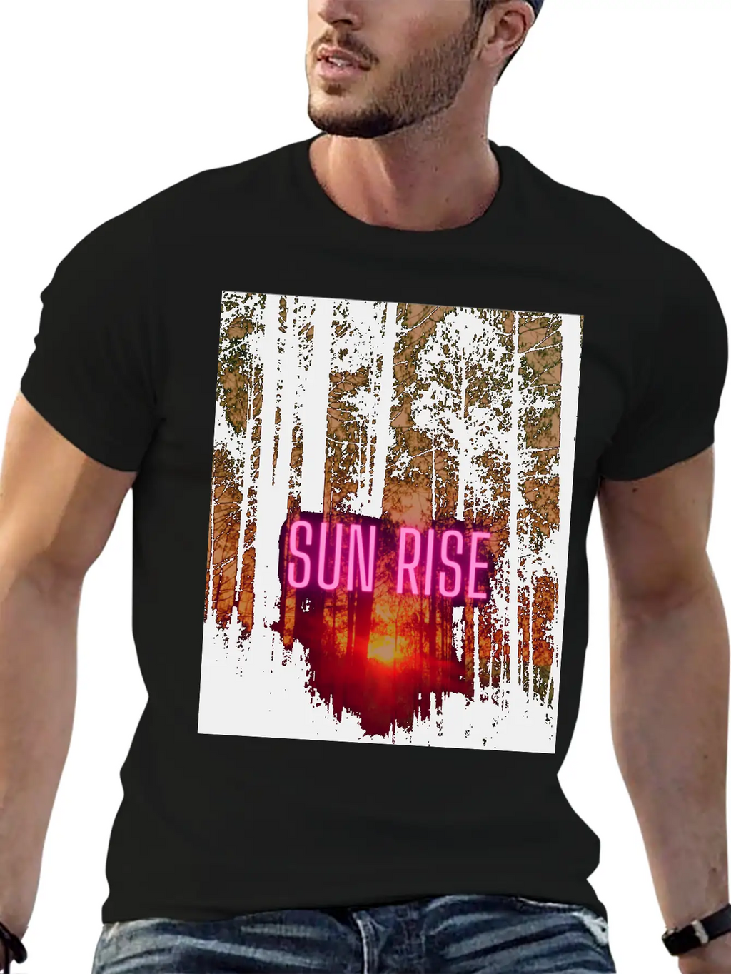 Natural Sun Rise Essential Cotton Tee For Daily Outfits – Unisex Style