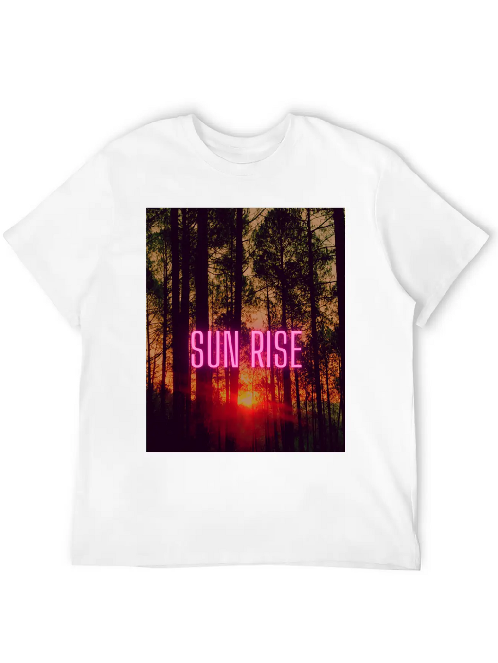 Natural Sun Rise Essential Cotton Tee For Daily Outfits – Unisex Style