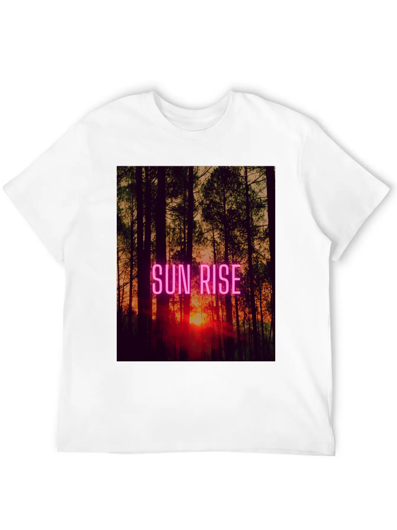 Natural Sun Rise Essential Cotton Tee For Daily Outfits – Unisex Style