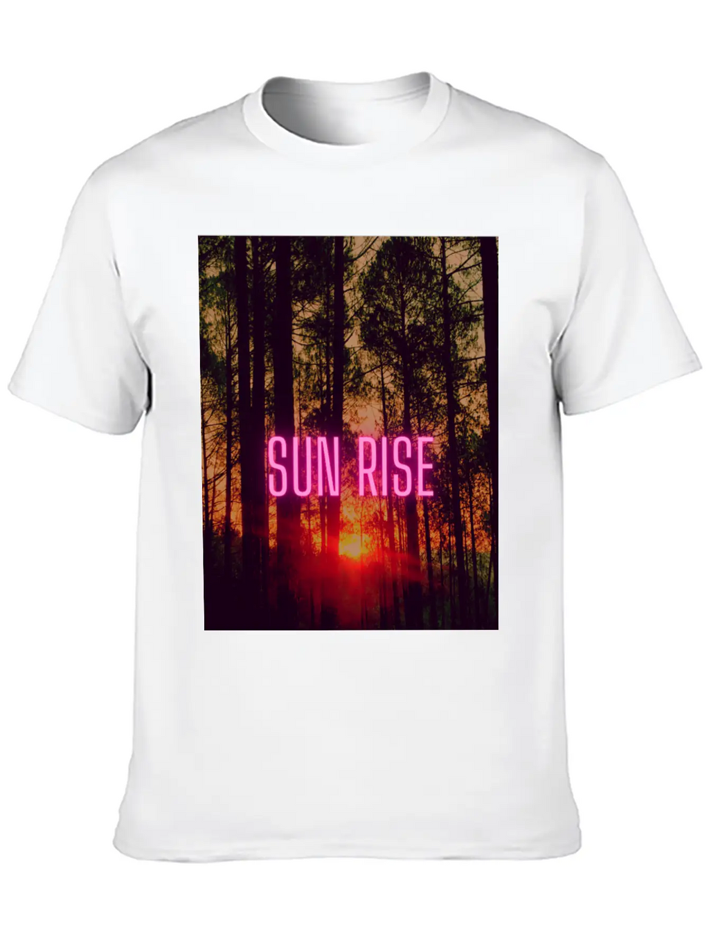 Natural Sun Rise Essential Cotton Tee For Daily Outfits – Unisex Style