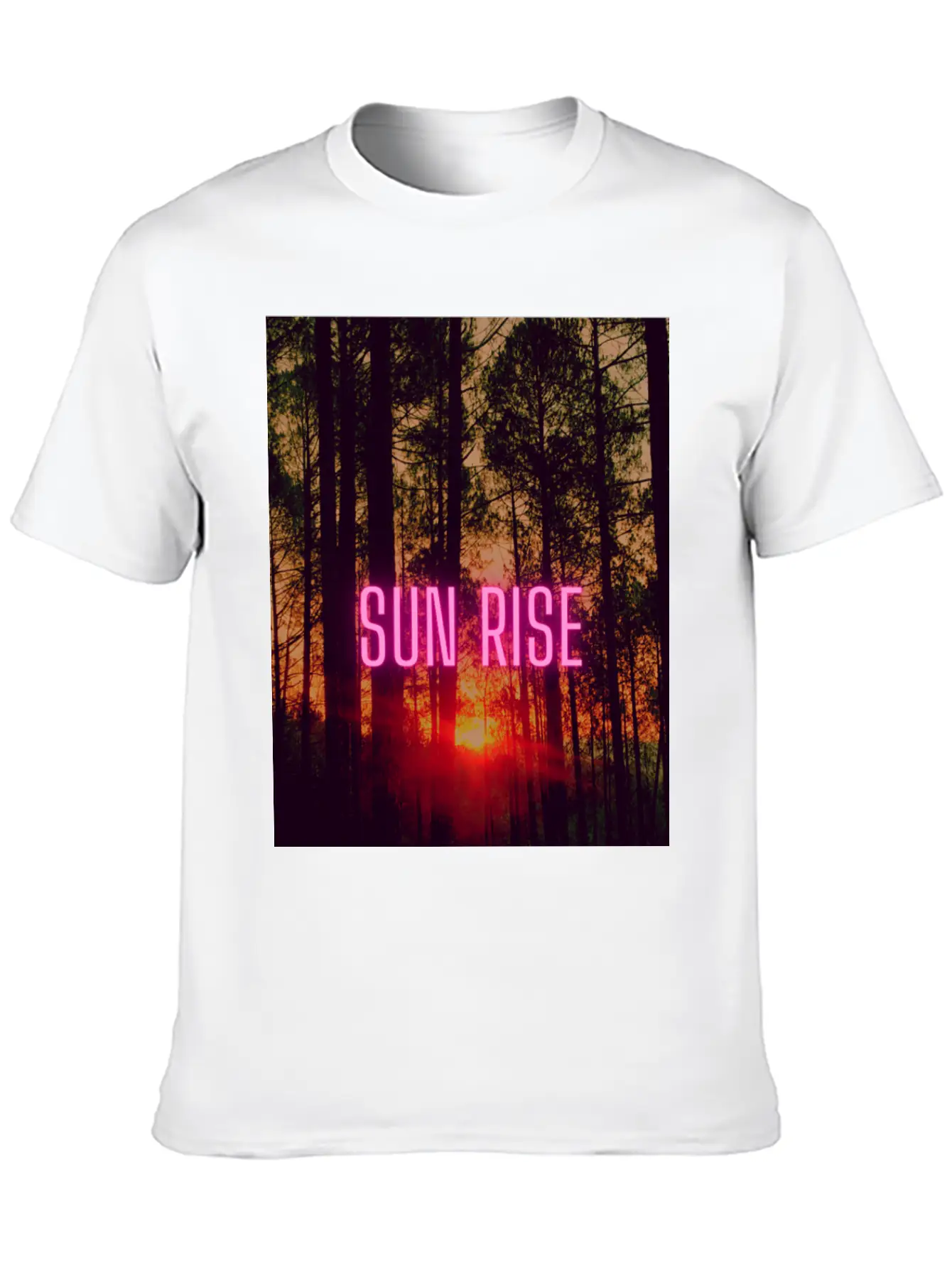 Natural Sun Rise Essential Cotton Tee For Daily Outfits – Unisex Style