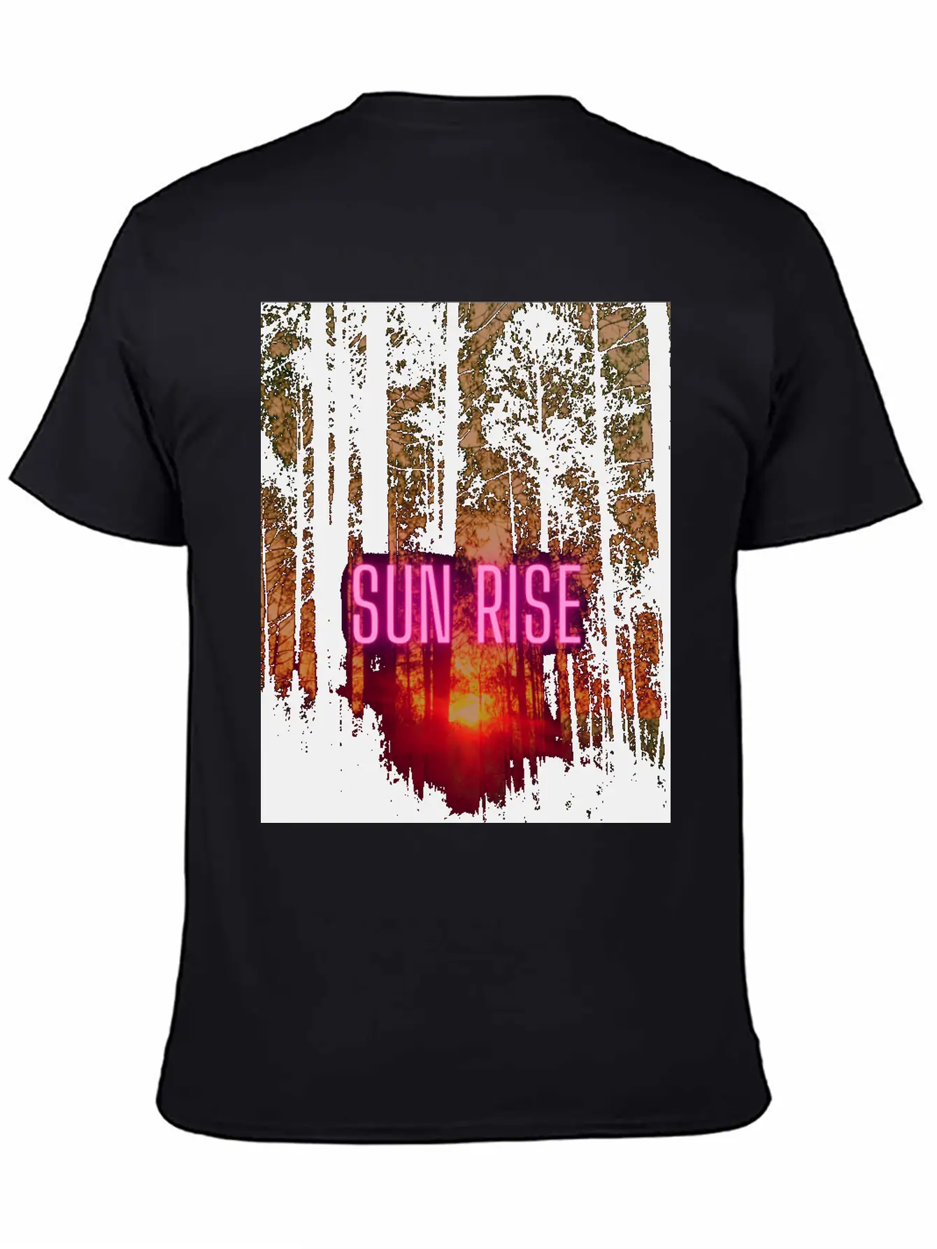 Natural Sun Rise Essential Cotton Tee For Daily Outfits – Unisex Style