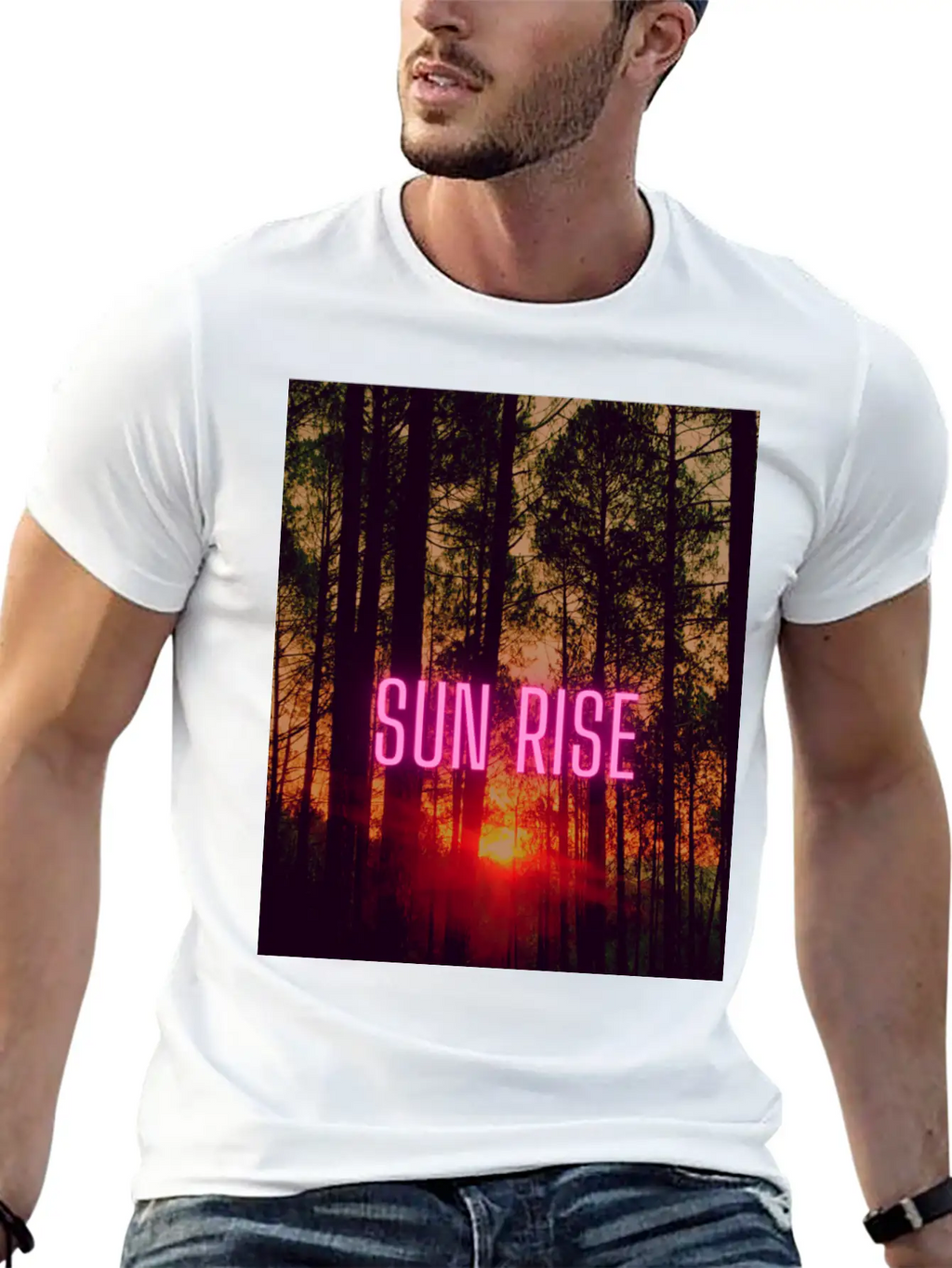 Natural Sun Rise Essential Cotton Tee For Daily Outfits – Unisex Style