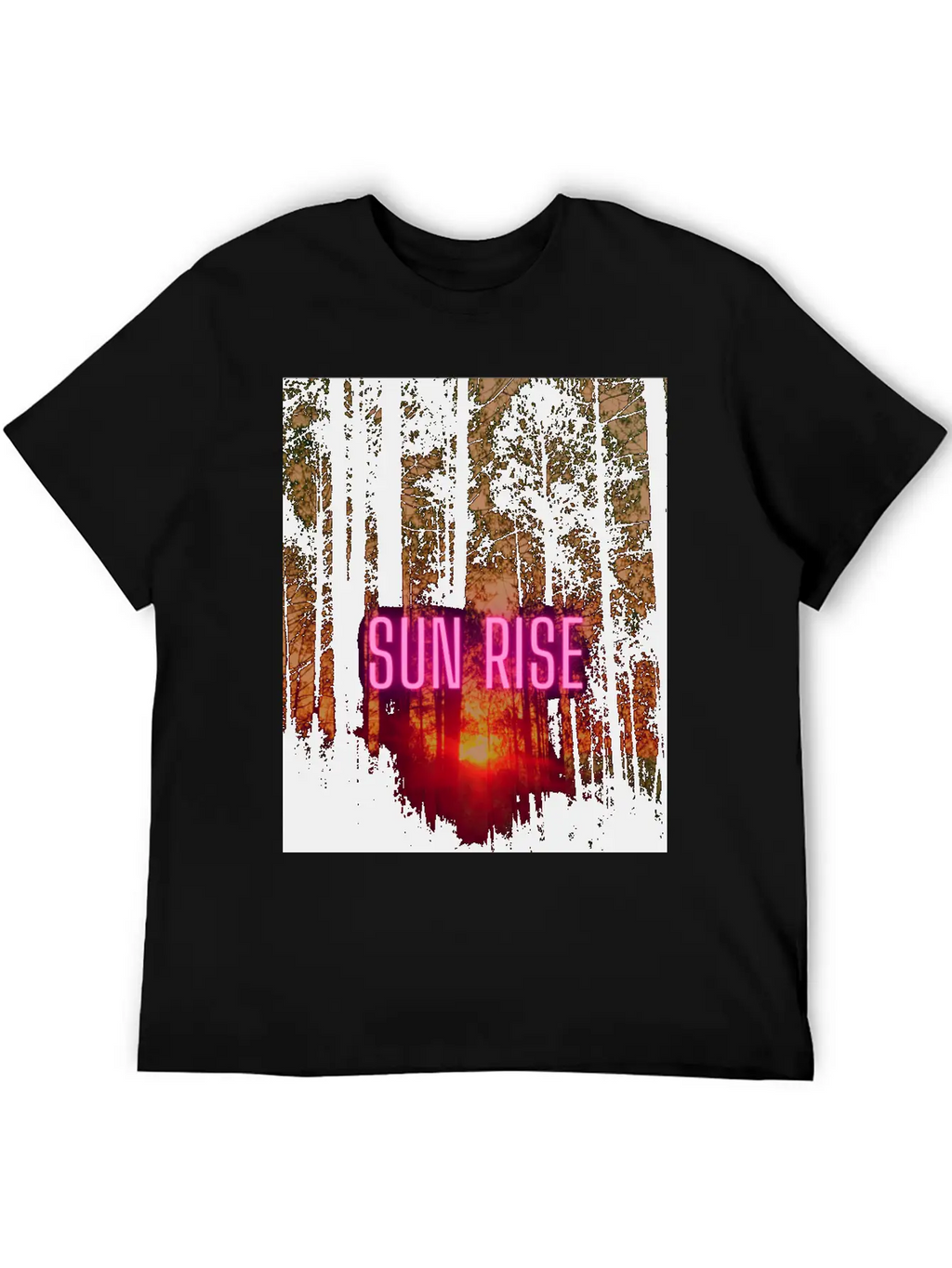 Natural Sun Rise Essential Cotton Tee For Daily Outfits – Unisex Style