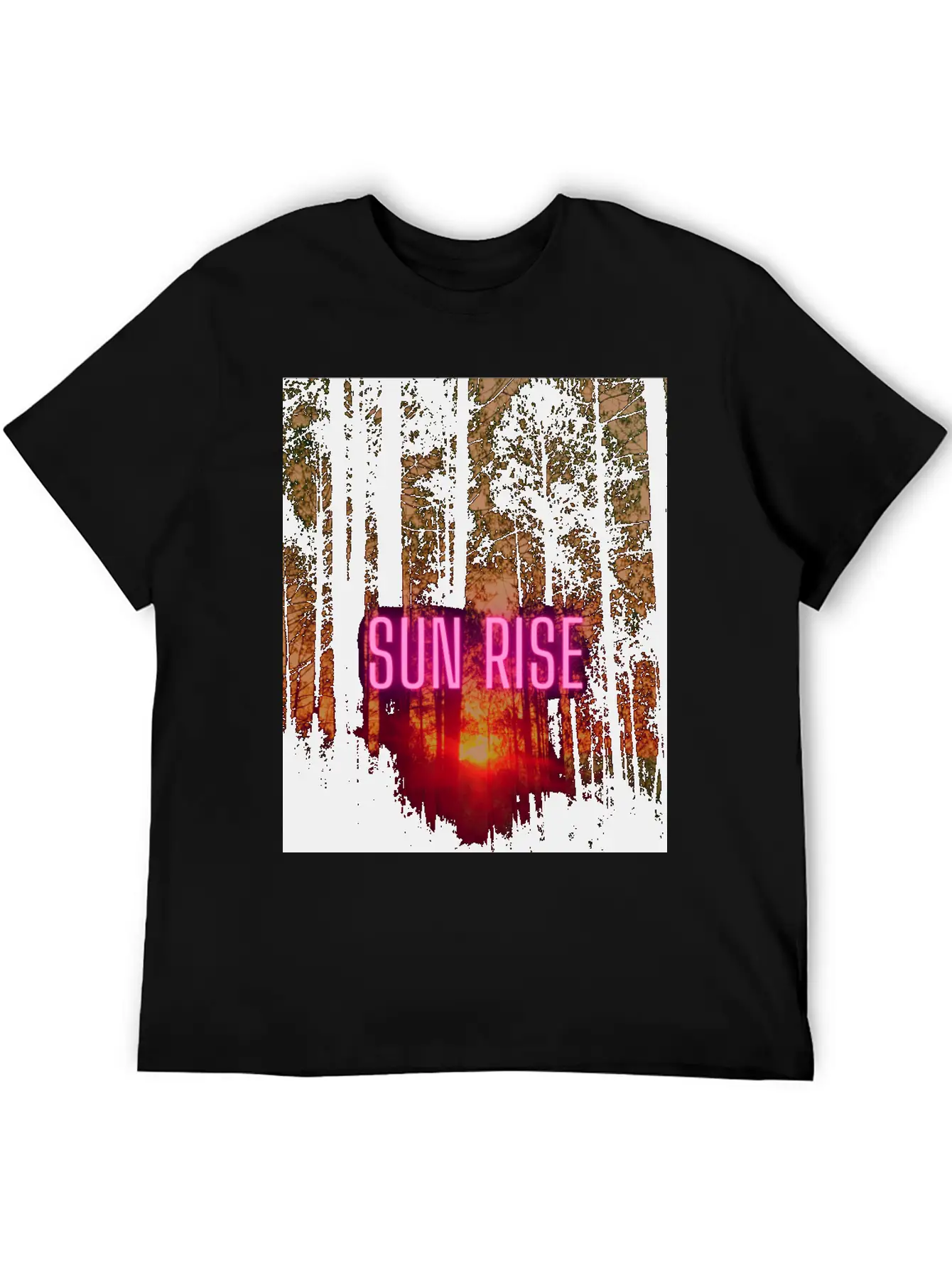 Natural Sun Rise Essential Cotton Tee For Daily Outfits – Unisex Style