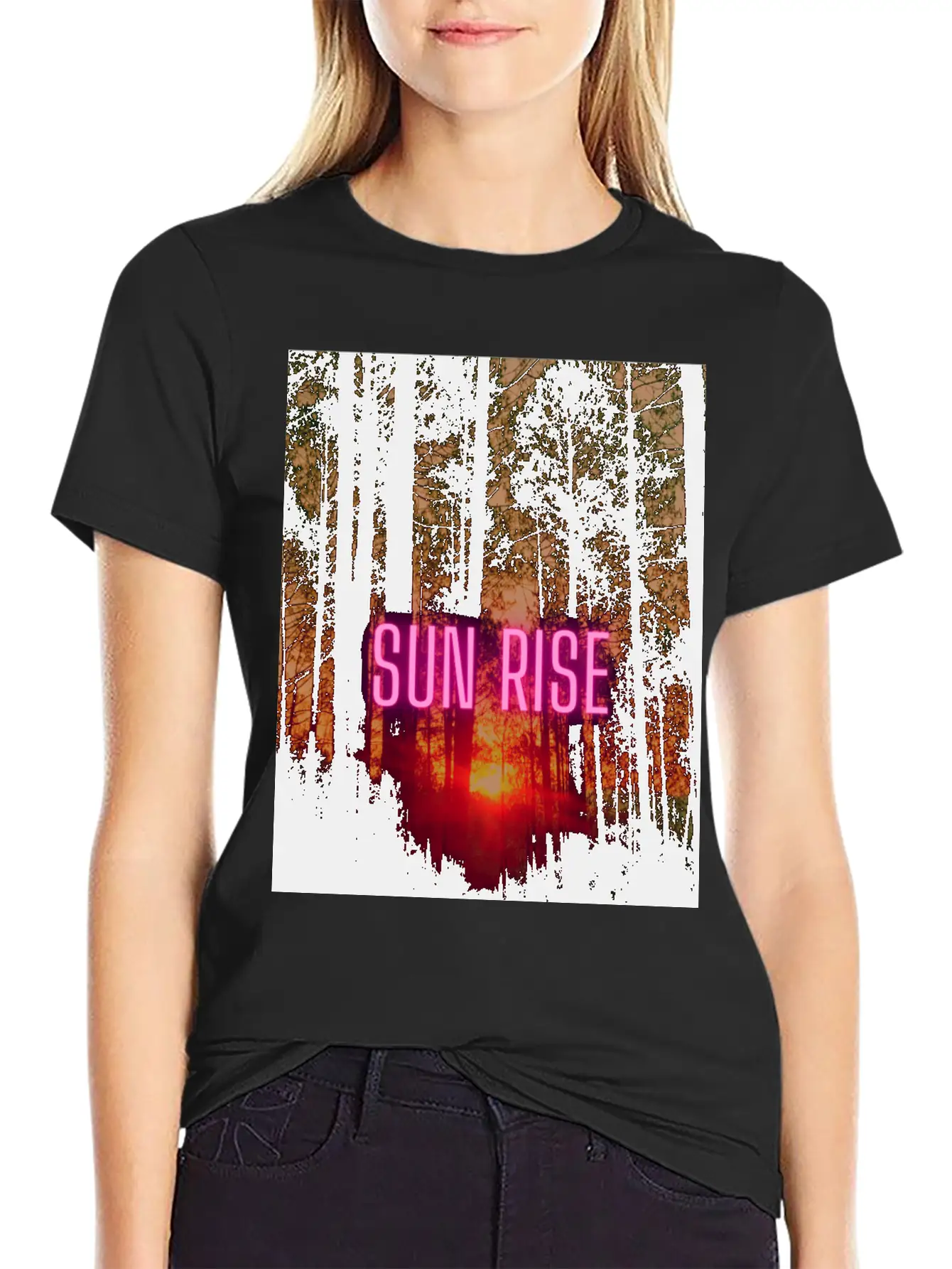Natural Sun Rise Essential Cotton Tee For Daily Outfits – Unisex Style