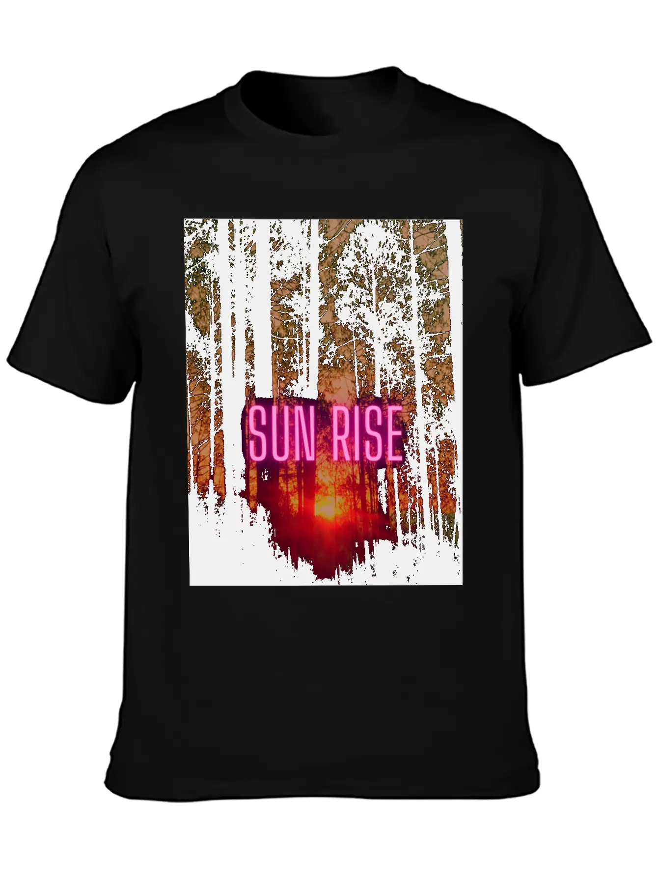 Natural Sun Rise Essential Cotton Tee For Daily Outfits – Unisex Style