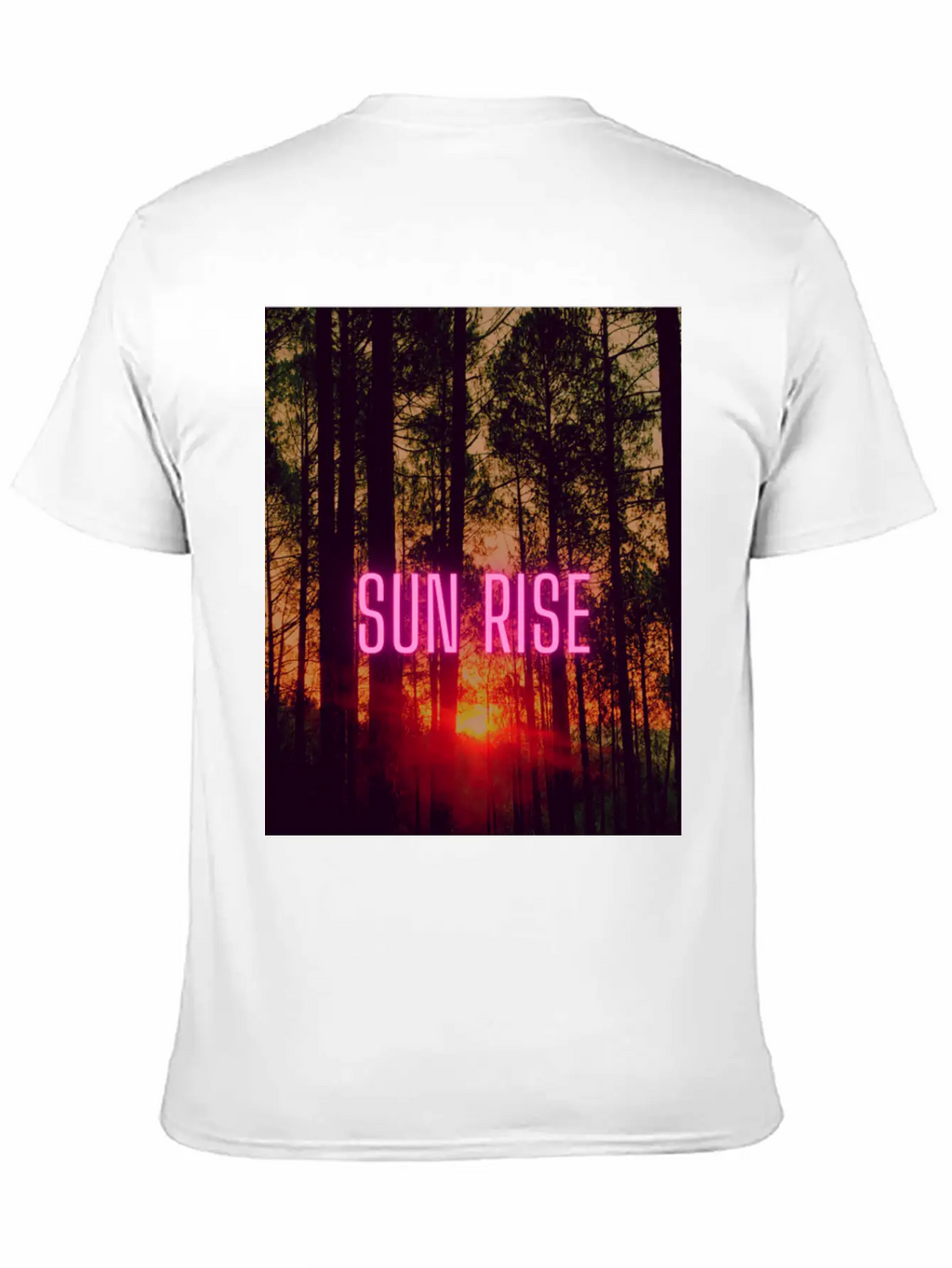 Natural Sun Rise Essential Cotton Tee For Daily Outfits – Unisex Style
