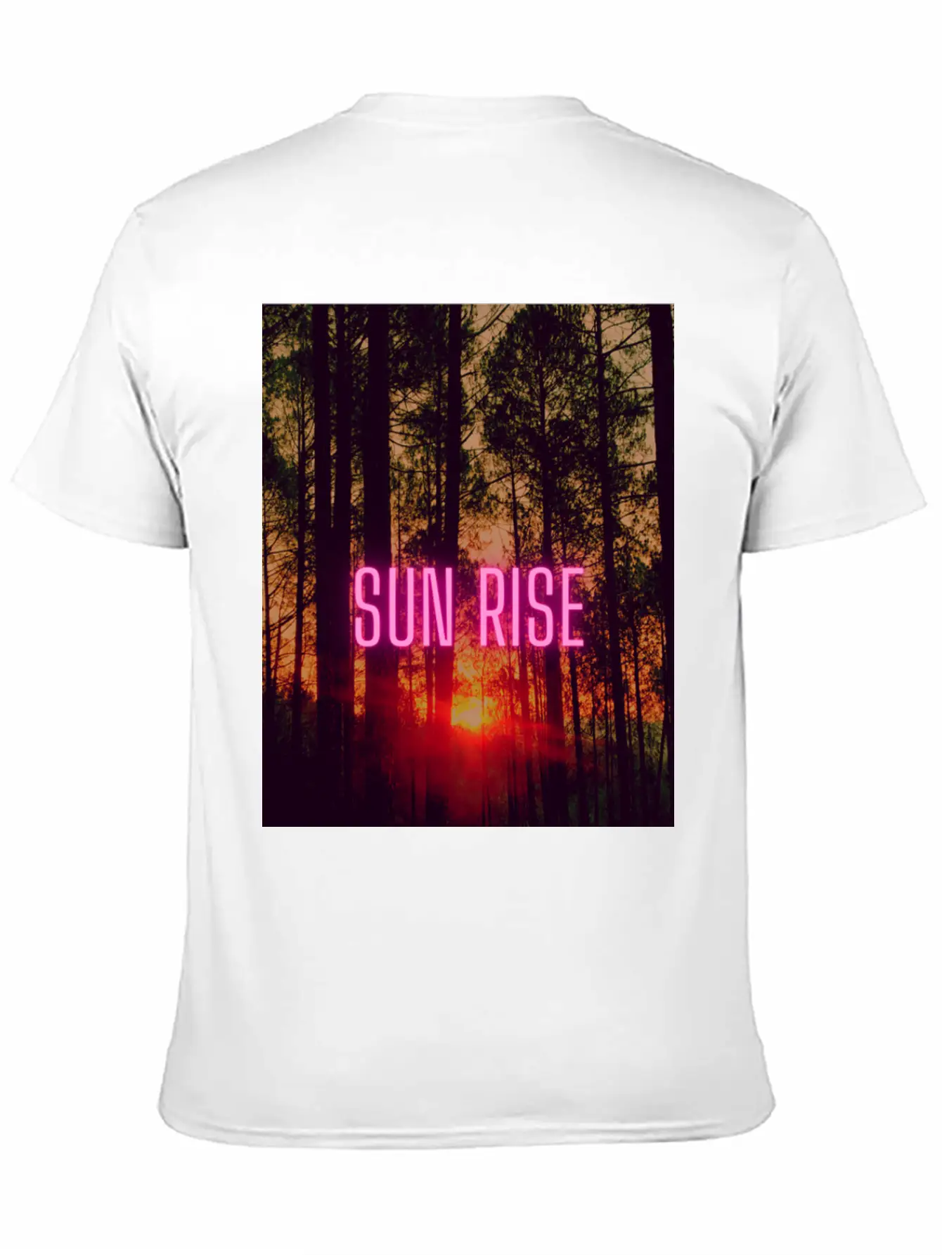 Natural Sun Rise Essential Cotton Tee For Daily Outfits – Unisex Style
