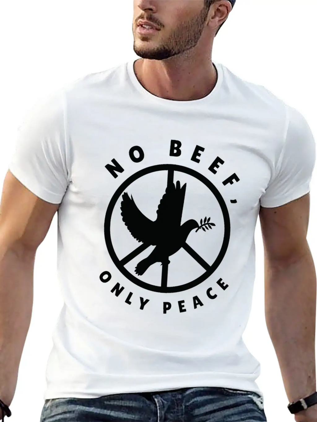 Nature Fan Peace Sign Dove Nature Positivity Bird Classic Cotton Tee – Unisex Comfort For Any Season