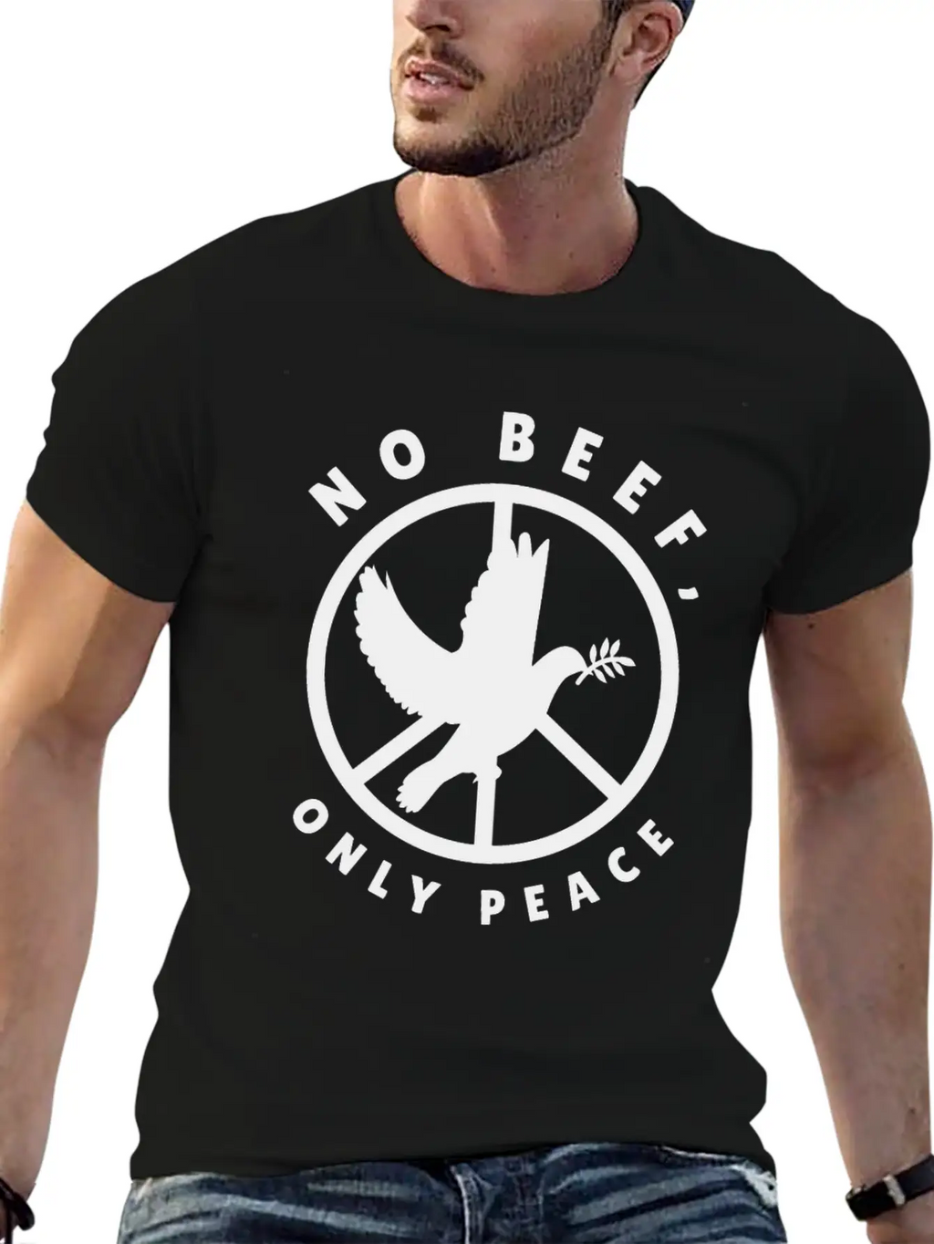 Nature Fan Peace Sign Dove Nature Positivity Bird Classic Cotton Tee – Unisex Comfort For Any Season