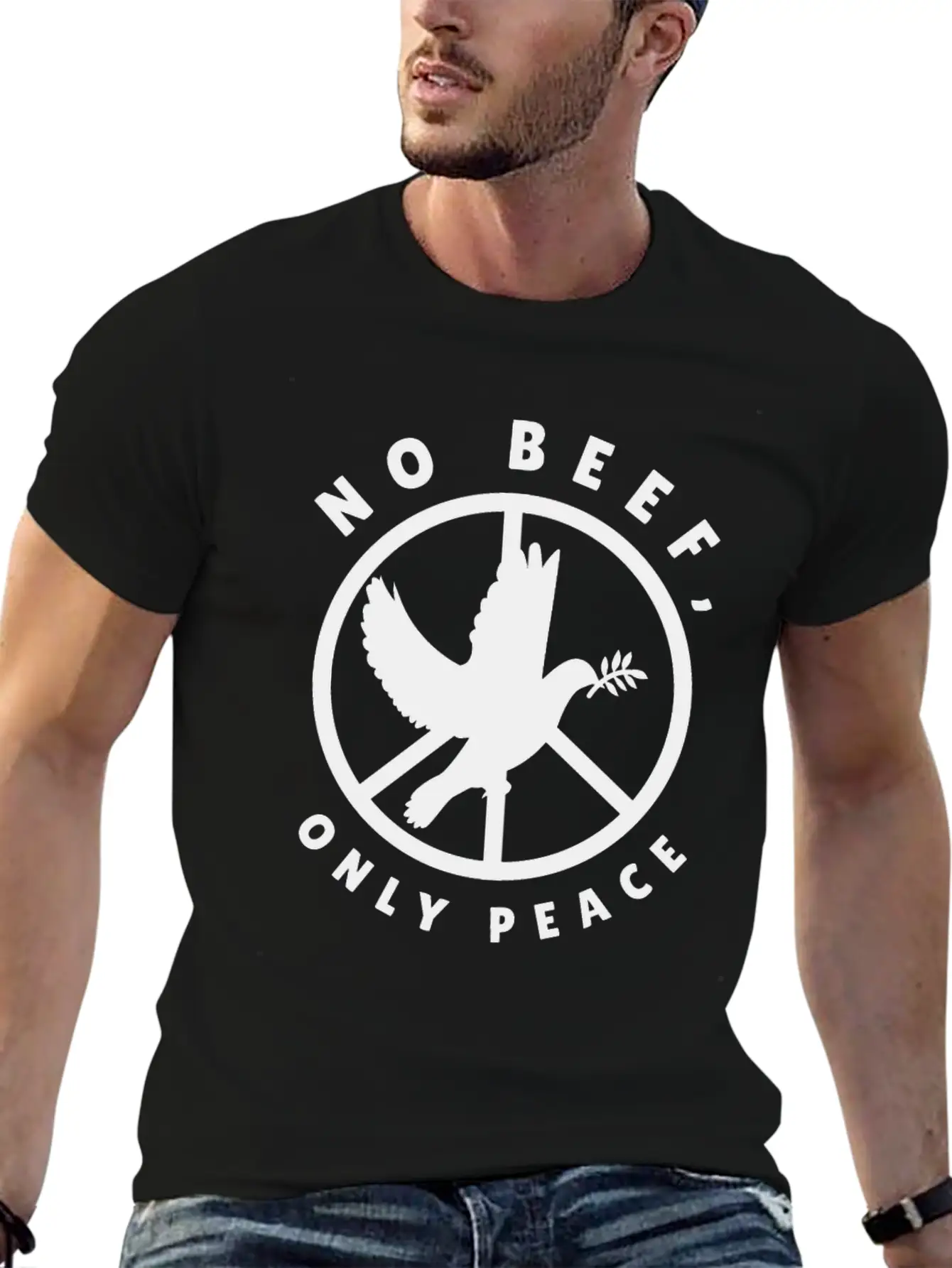 Nature Fan Peace Sign Dove Nature Positivity Bird Classic Cotton Tee – Unisex Comfort For Any Season