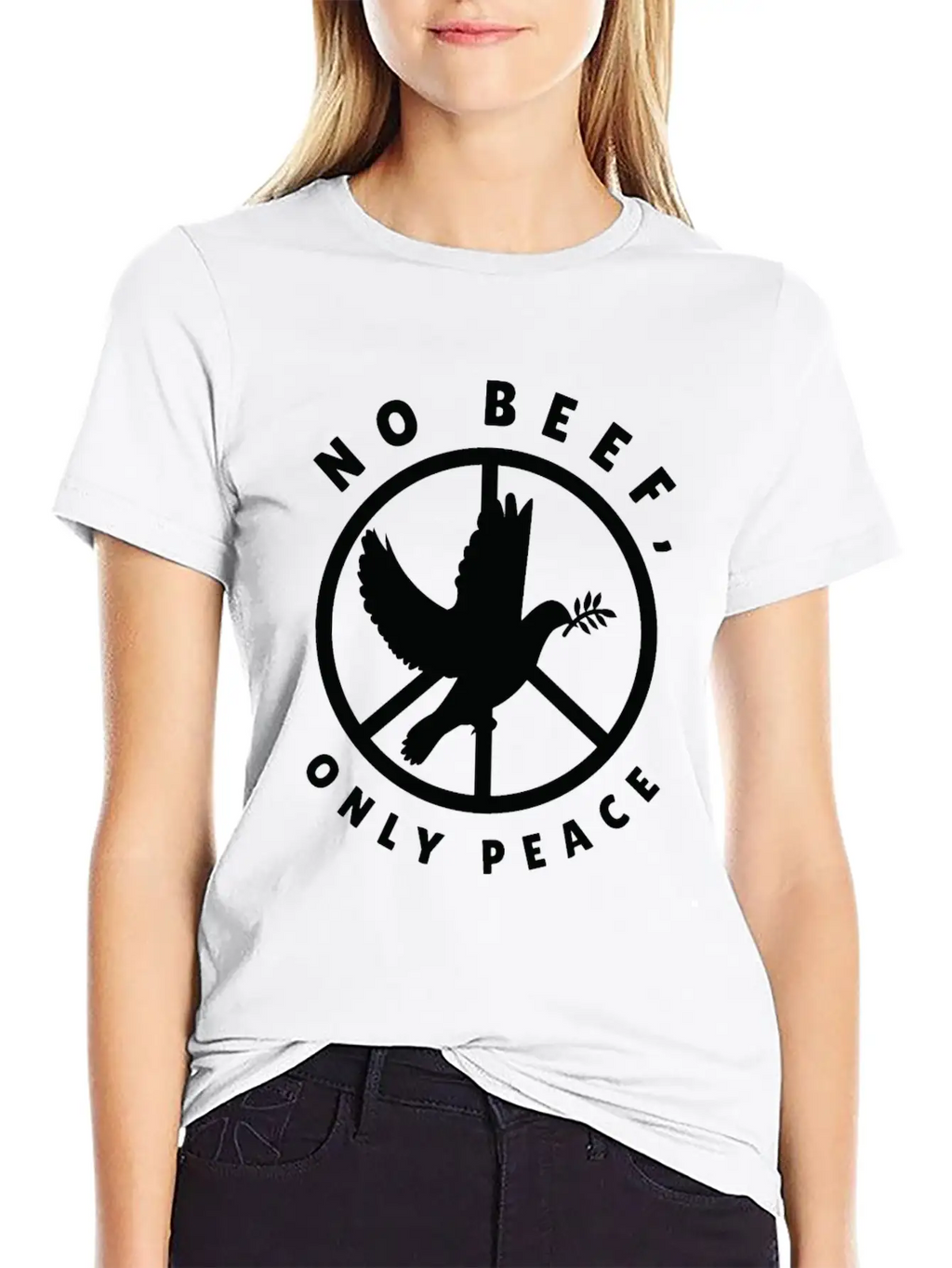 Nature Fan Peace Sign Dove Nature Positivity Bird Classic Cotton Tee – Unisex Comfort For Any Season